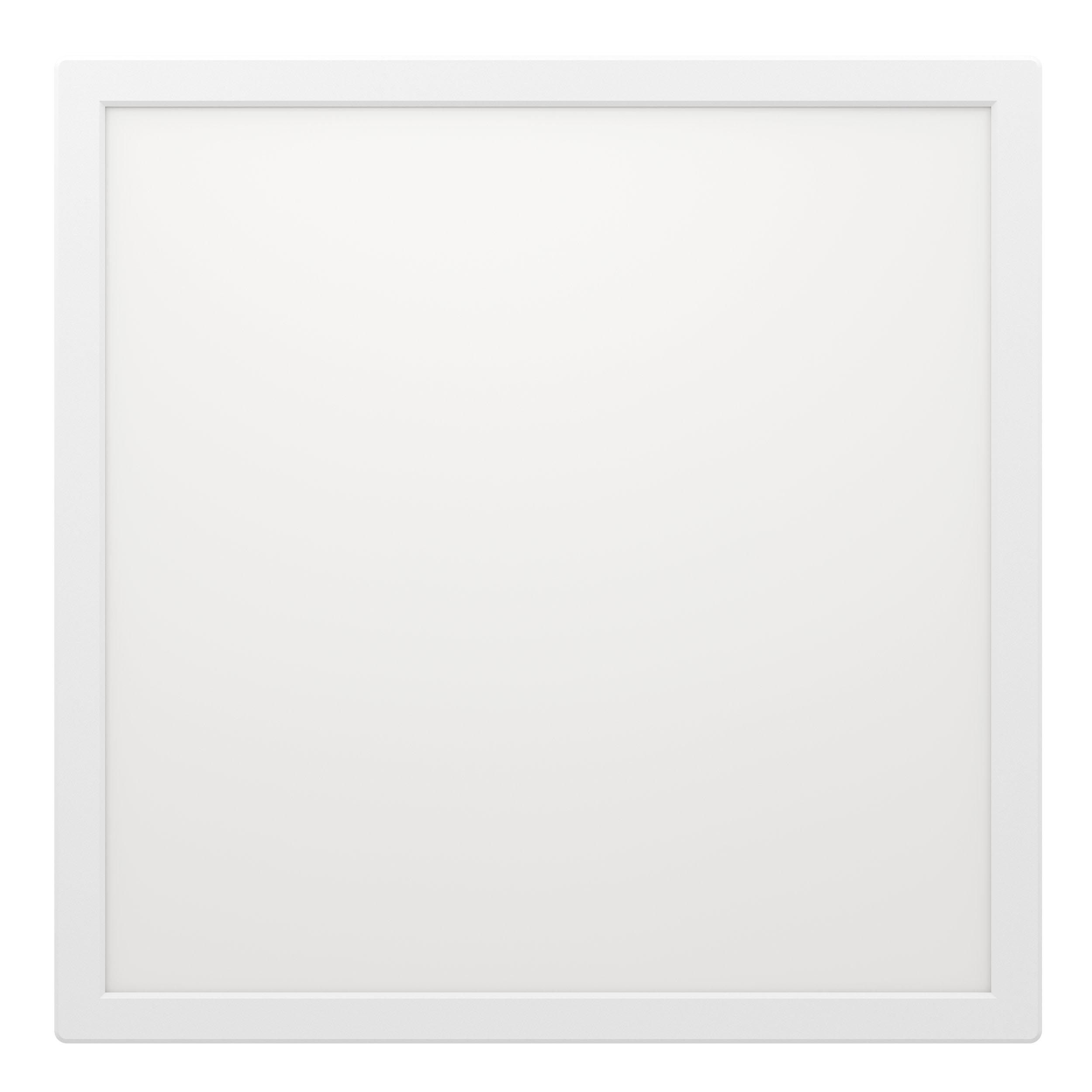Plafonnier LED dimmable ROVITO-R avec télécommande blanc 39x39cm