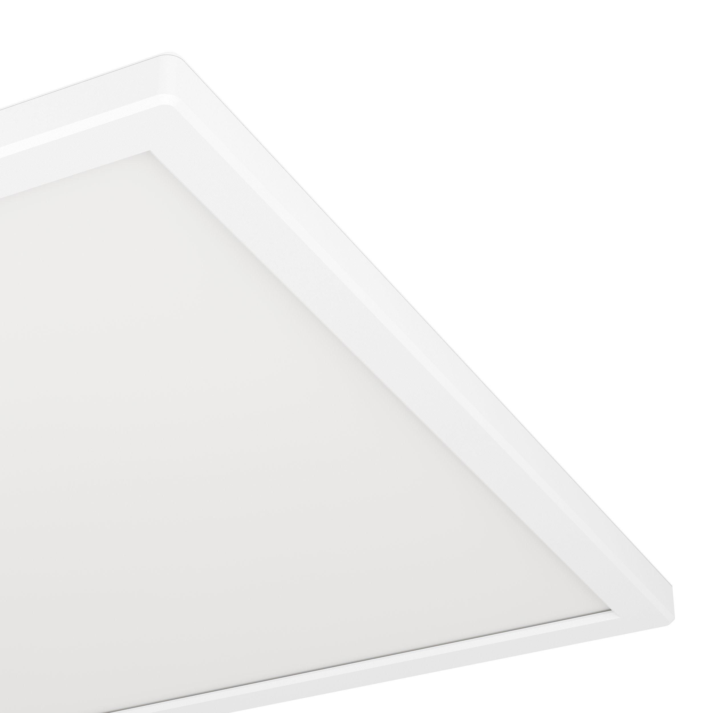 Plafonnier LED dimmable ROVITO-R avec télécommande blanc 39x39cm