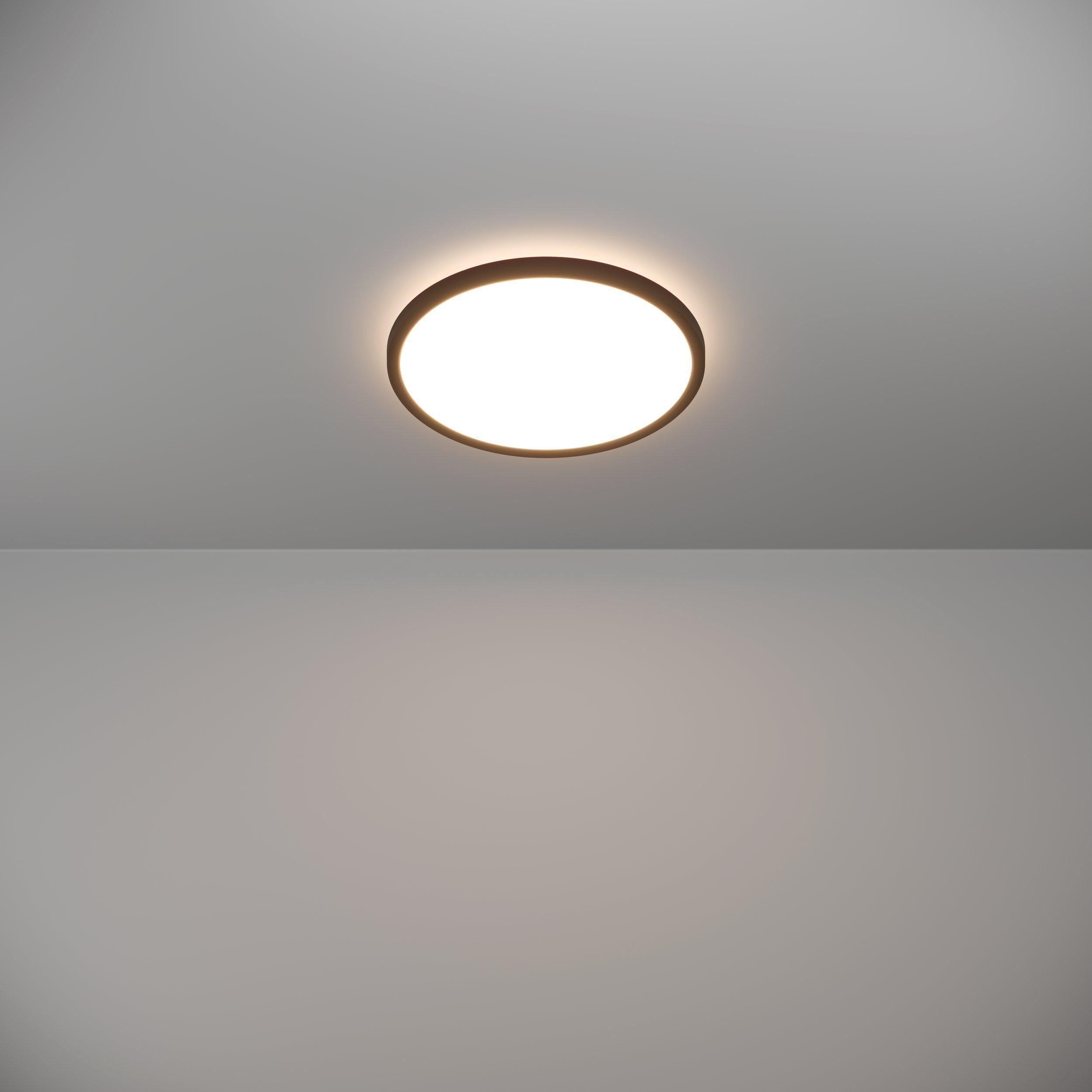 Plafonnier LED ROVITO-Z connecté noir Ø30cm