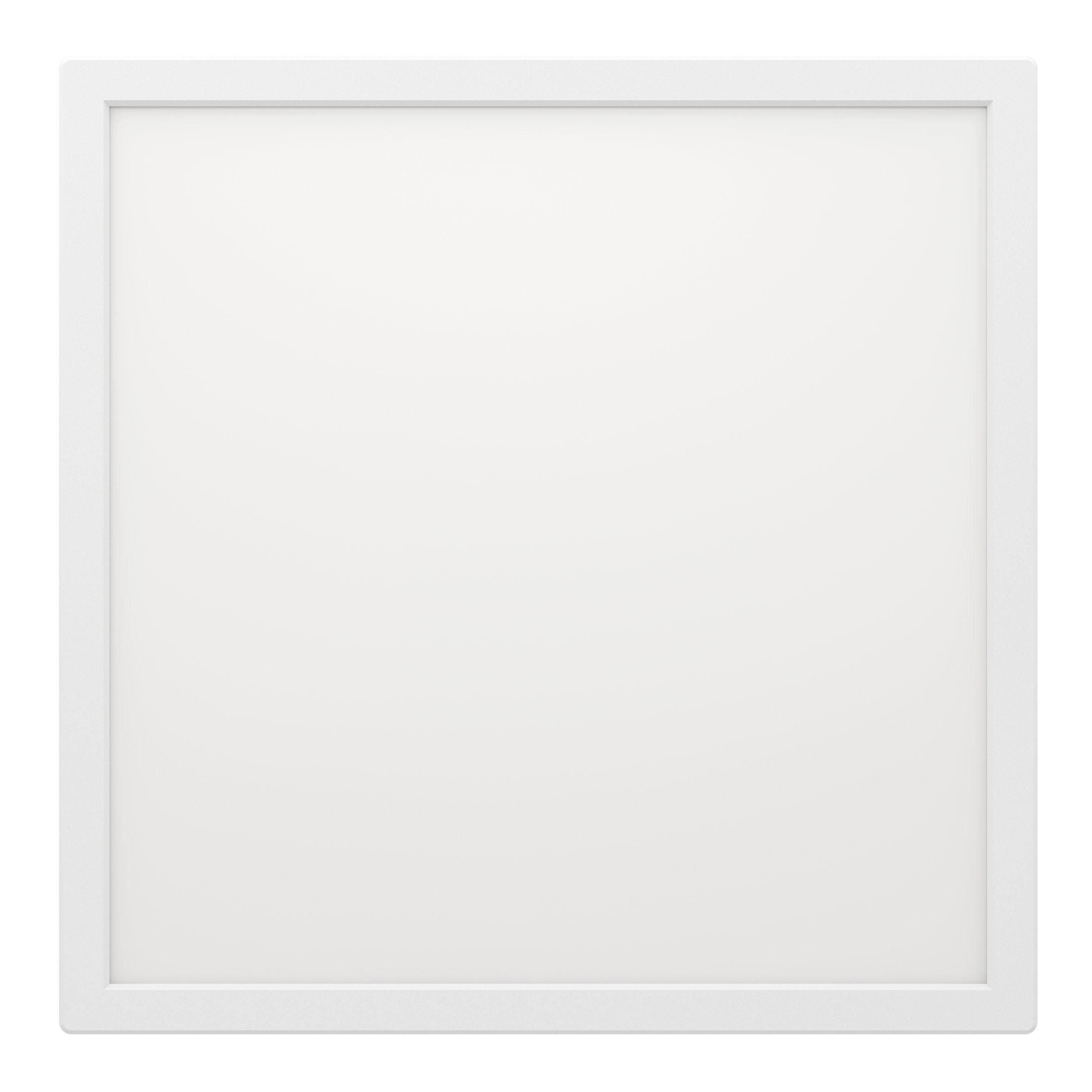 Plafonnier LED ROVITO-Z connecté blanc 29x29cm