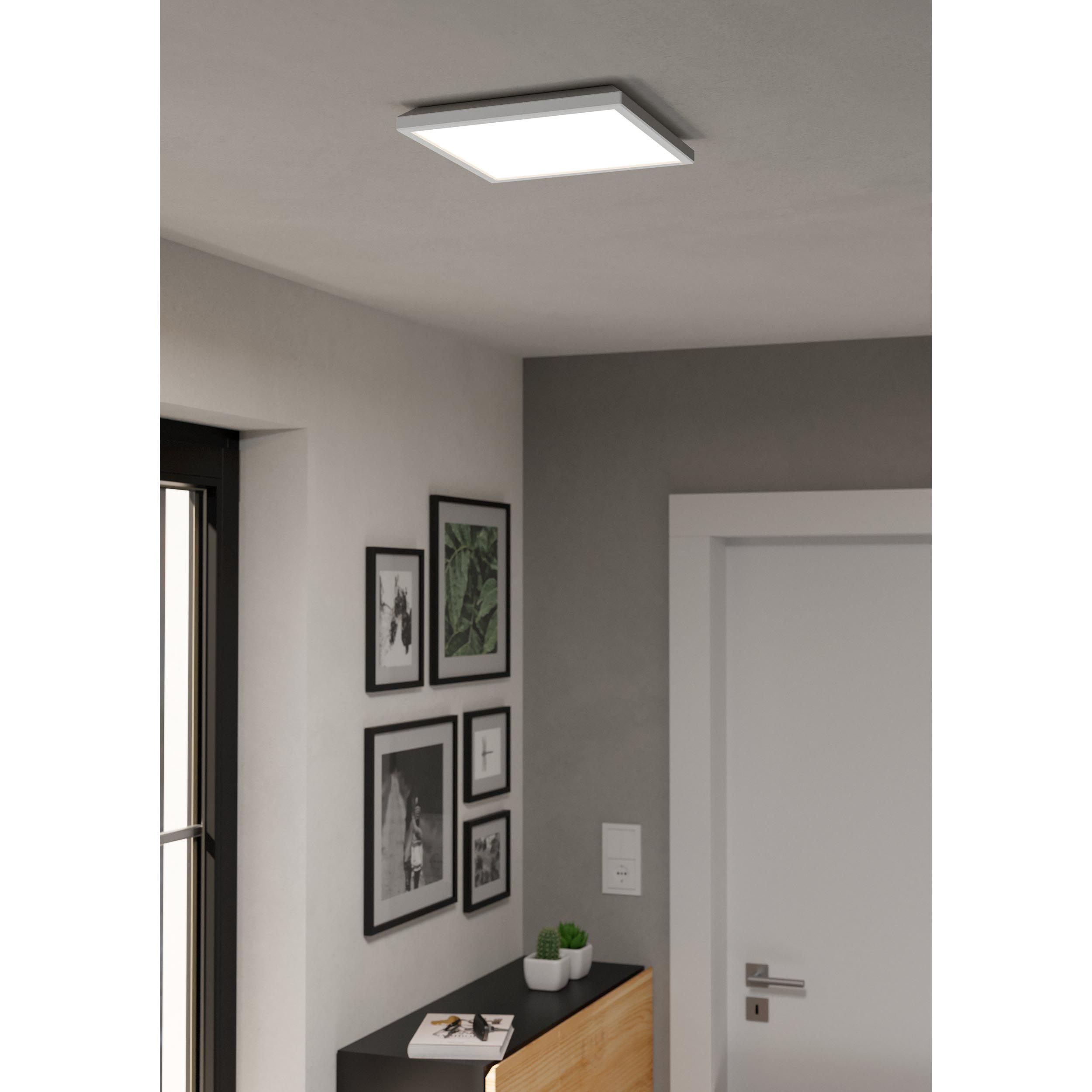 Plafonnier LED ROVITO-Z connecté blanc 29x29cm