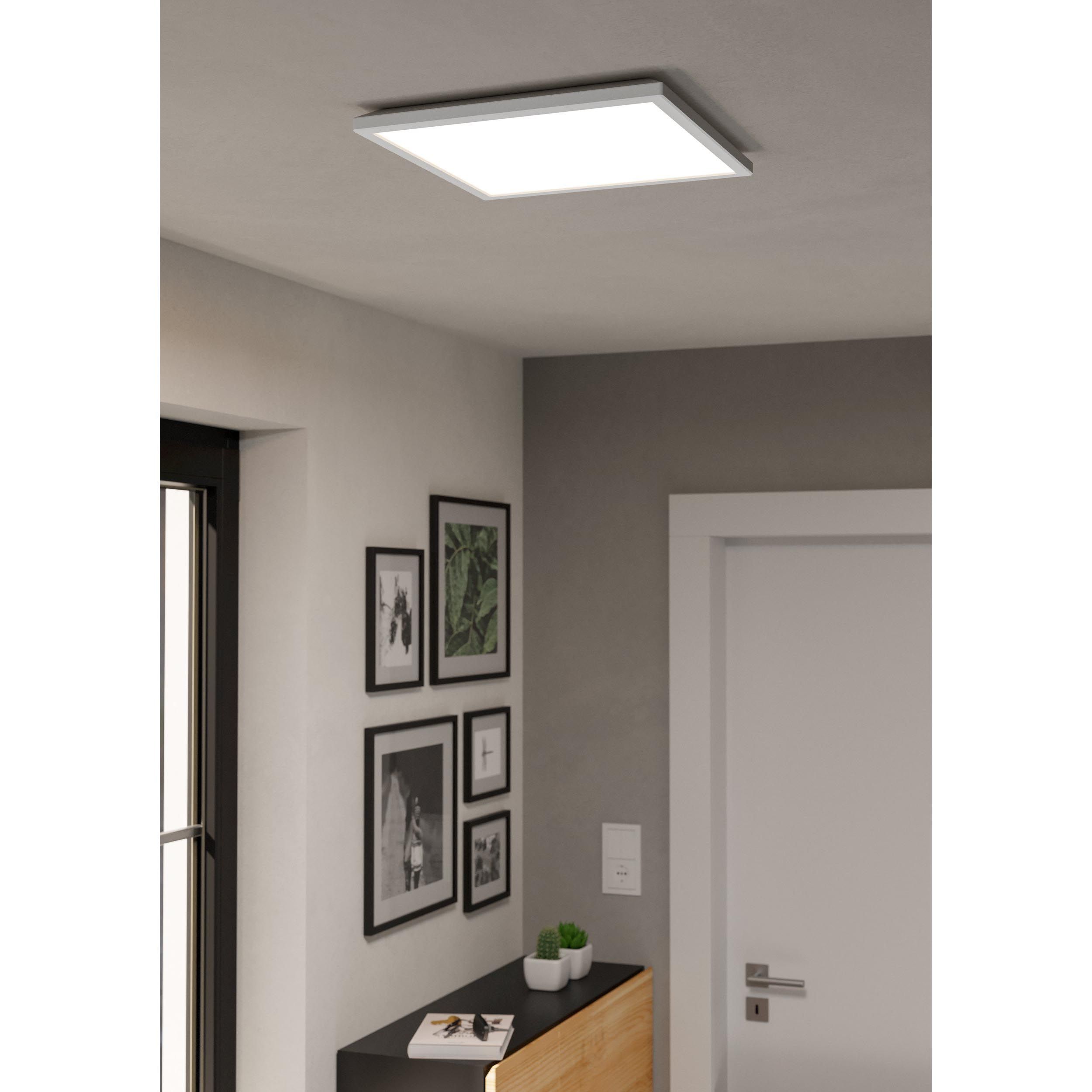 Plafonnier LED ROVITO-Z connecté blanc 39x39cm