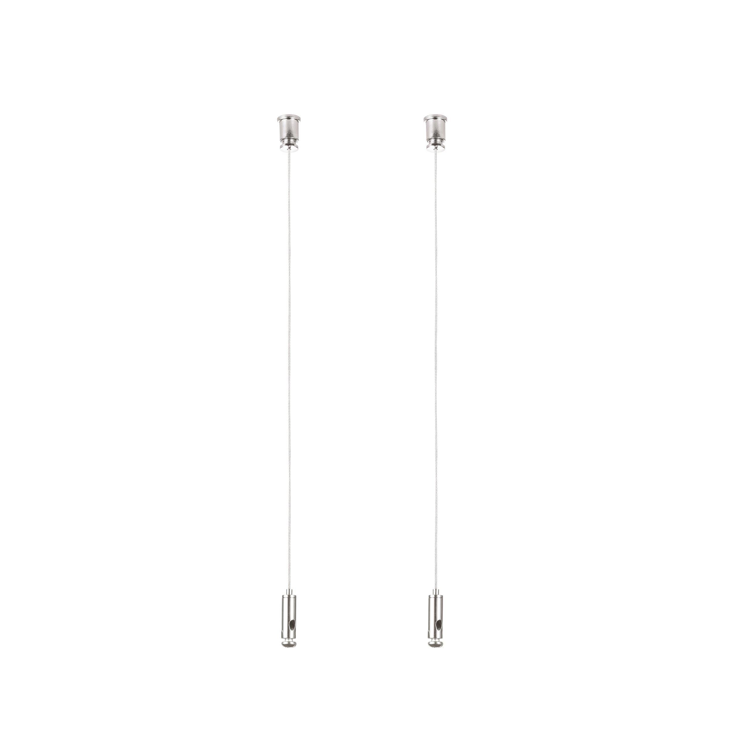 Accessoires pour suspension métal argenté H150cm