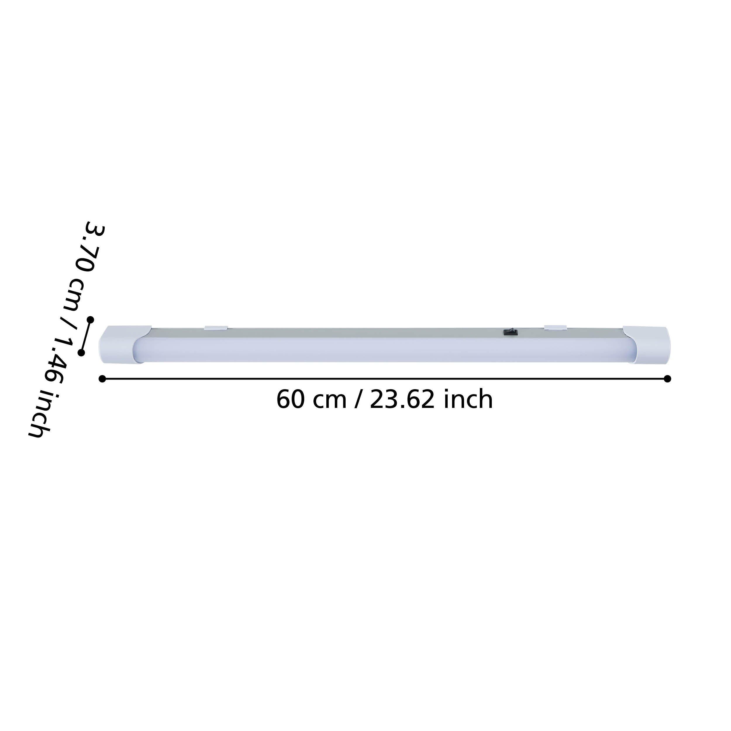 Plafonnier LED MATTANZA blanc Ø60cm