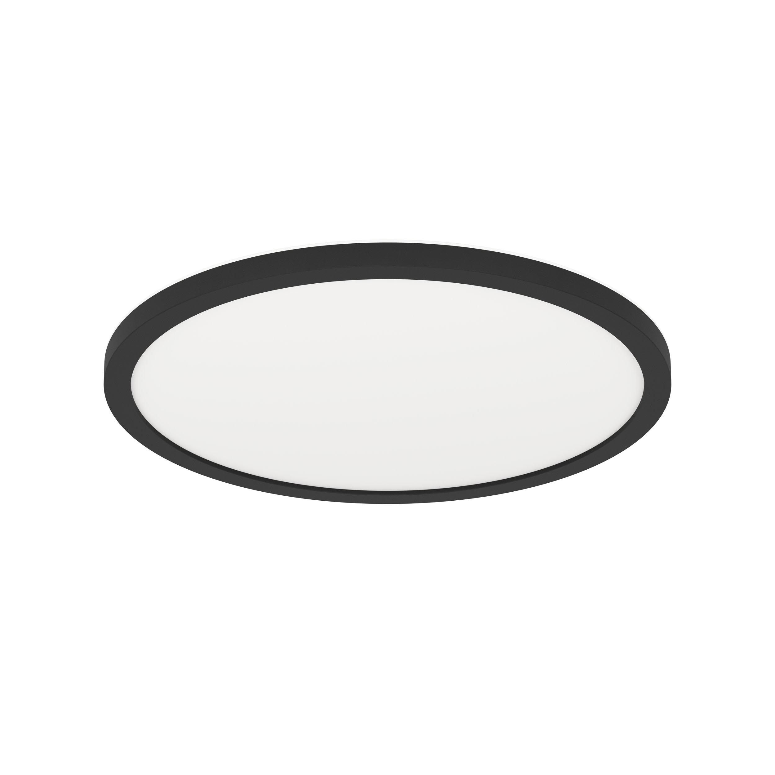 Plafonnier LED MINERARIO noir Ø30cm