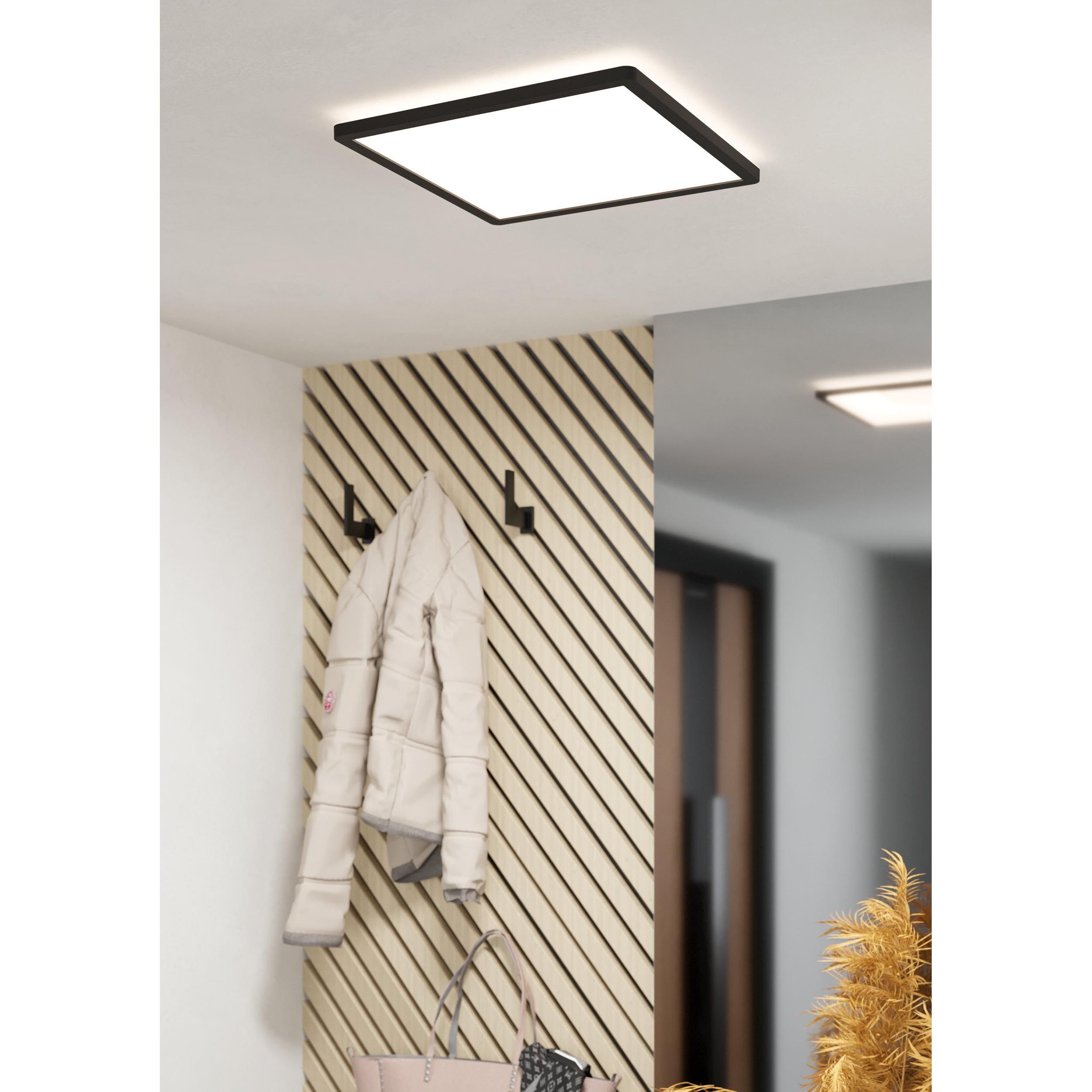 Plafonnier LED MINERARIO noir L39cm