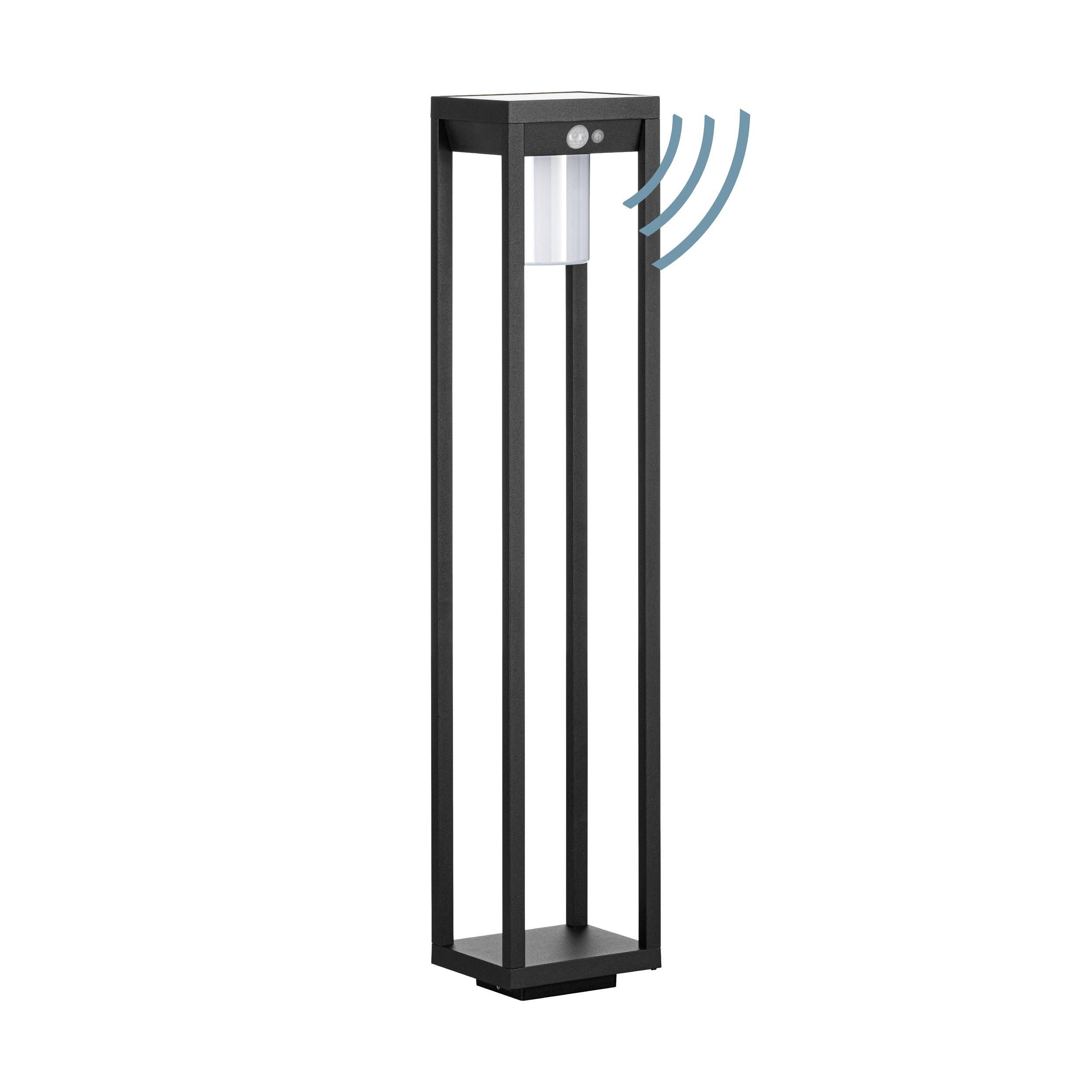 Potelet LED MARTANO noir H80cm