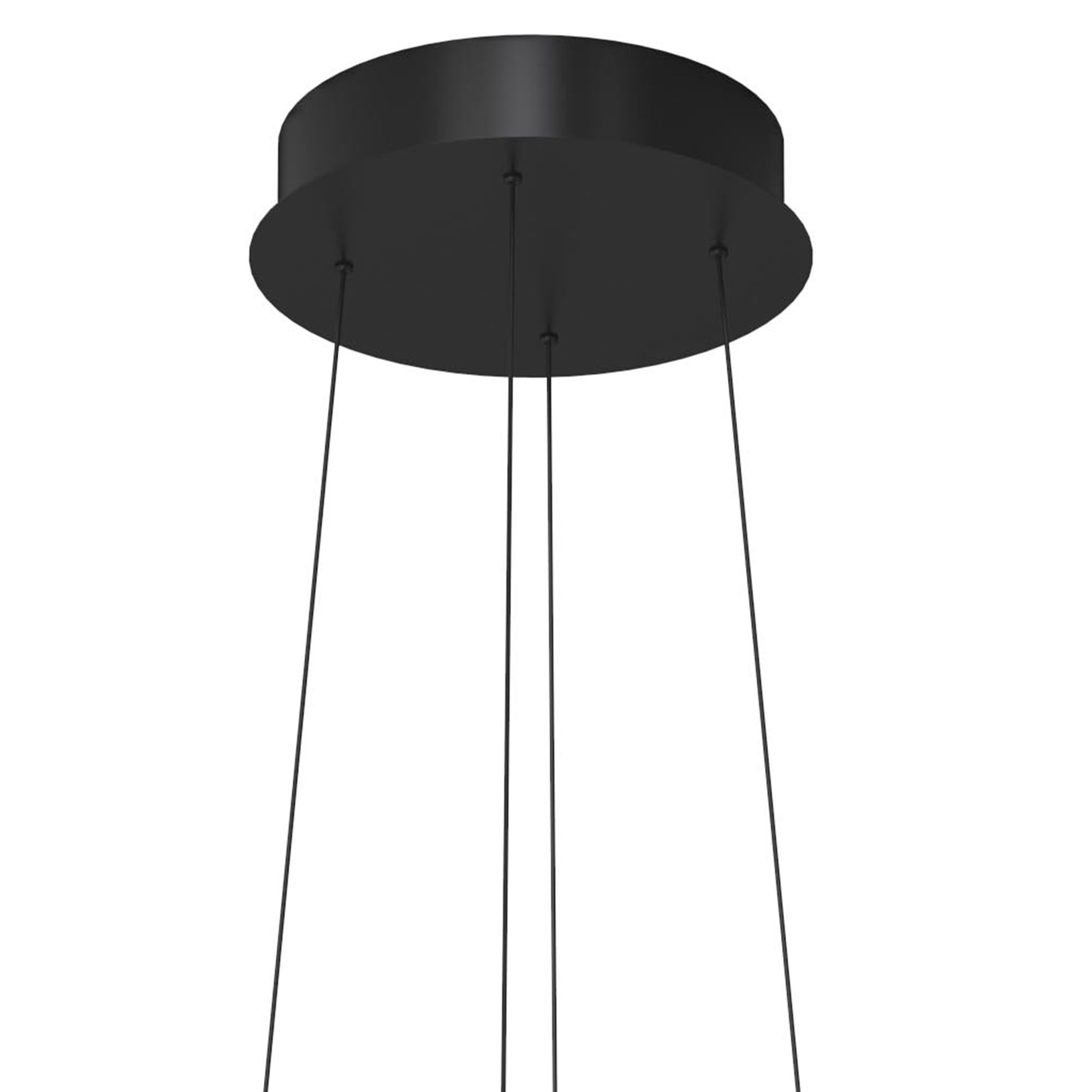 Suspension LED dimmable LINDAOLA noir Ø90cm