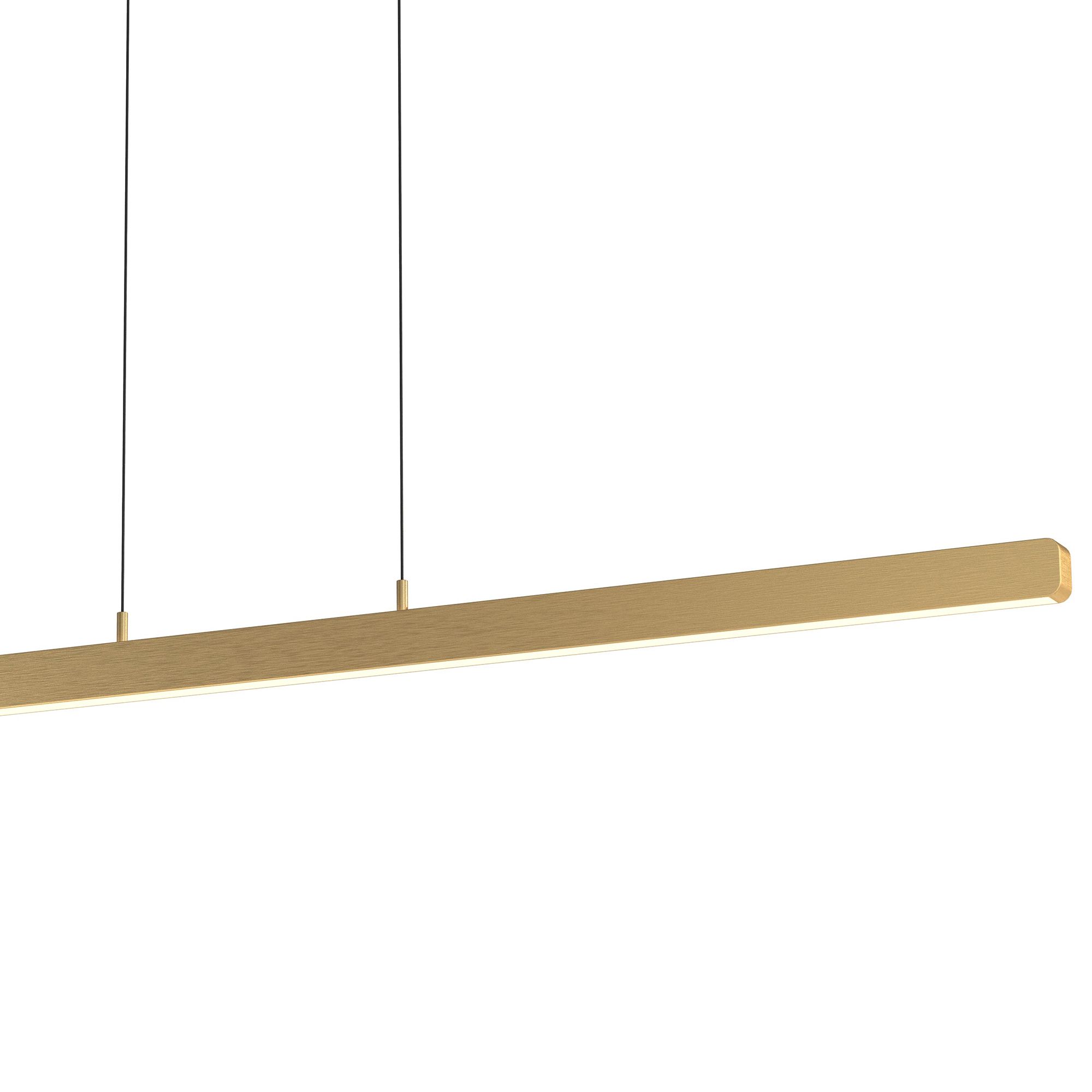 Suspension LED dimmable CATADAU doré brossé L150cm