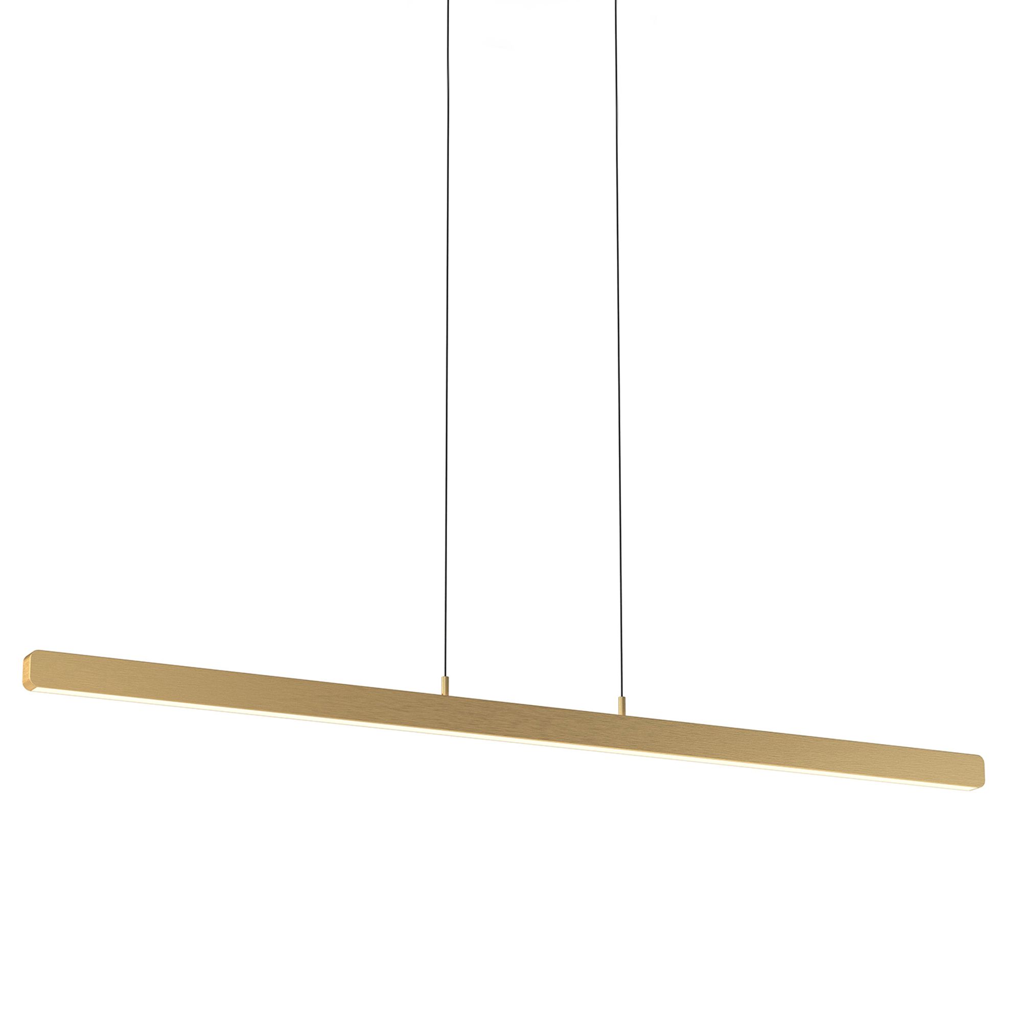 Suspension LED dimmable CATADAU doré brossé L150cm