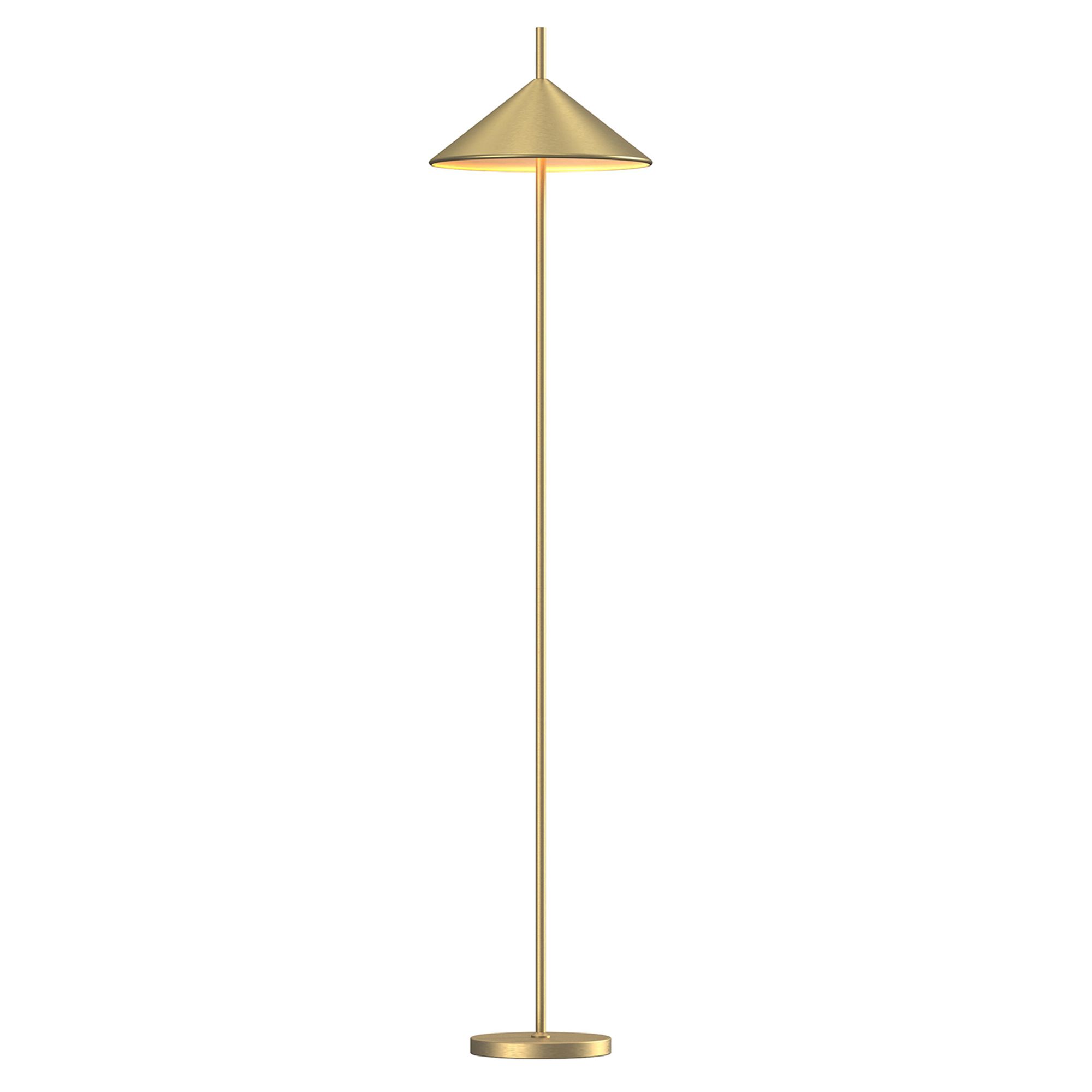 Lampadaire LED dimmable CHIAUCI doré H160cm