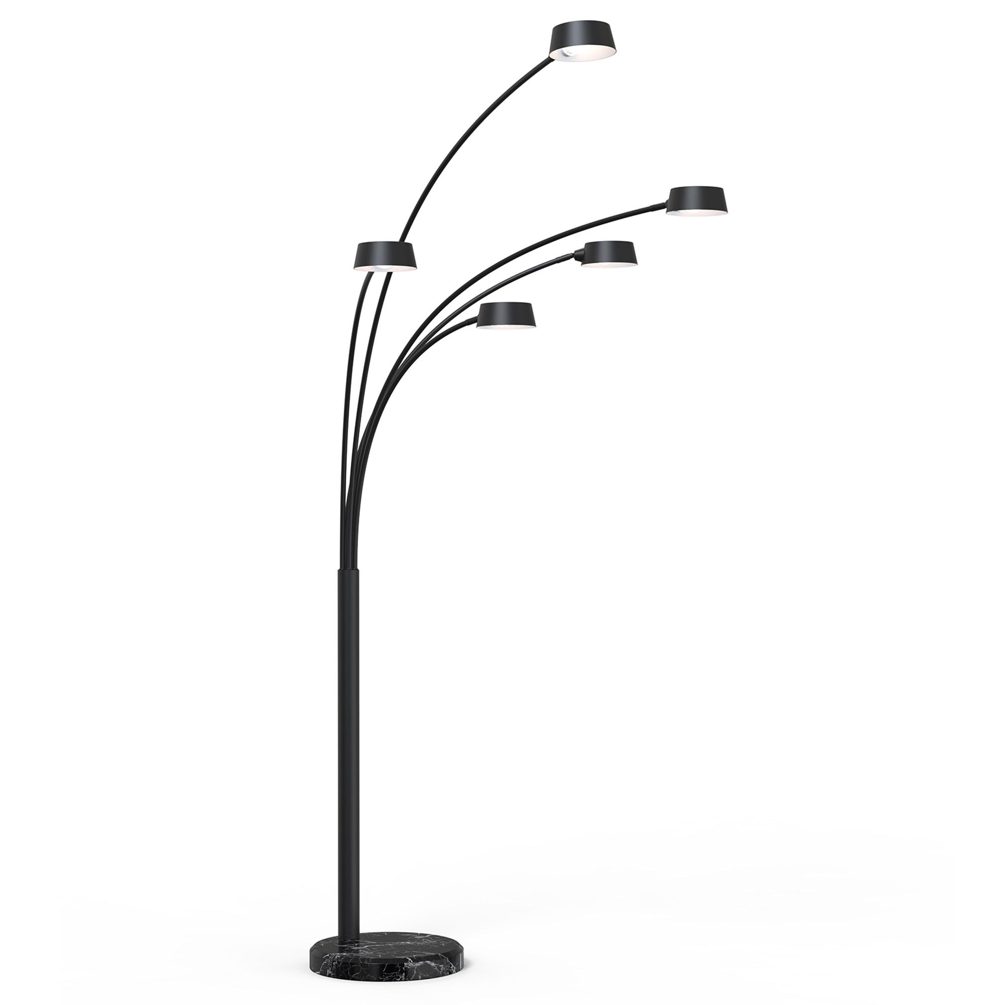 Lampadaire dimmable CHIAUCI noir H200cm