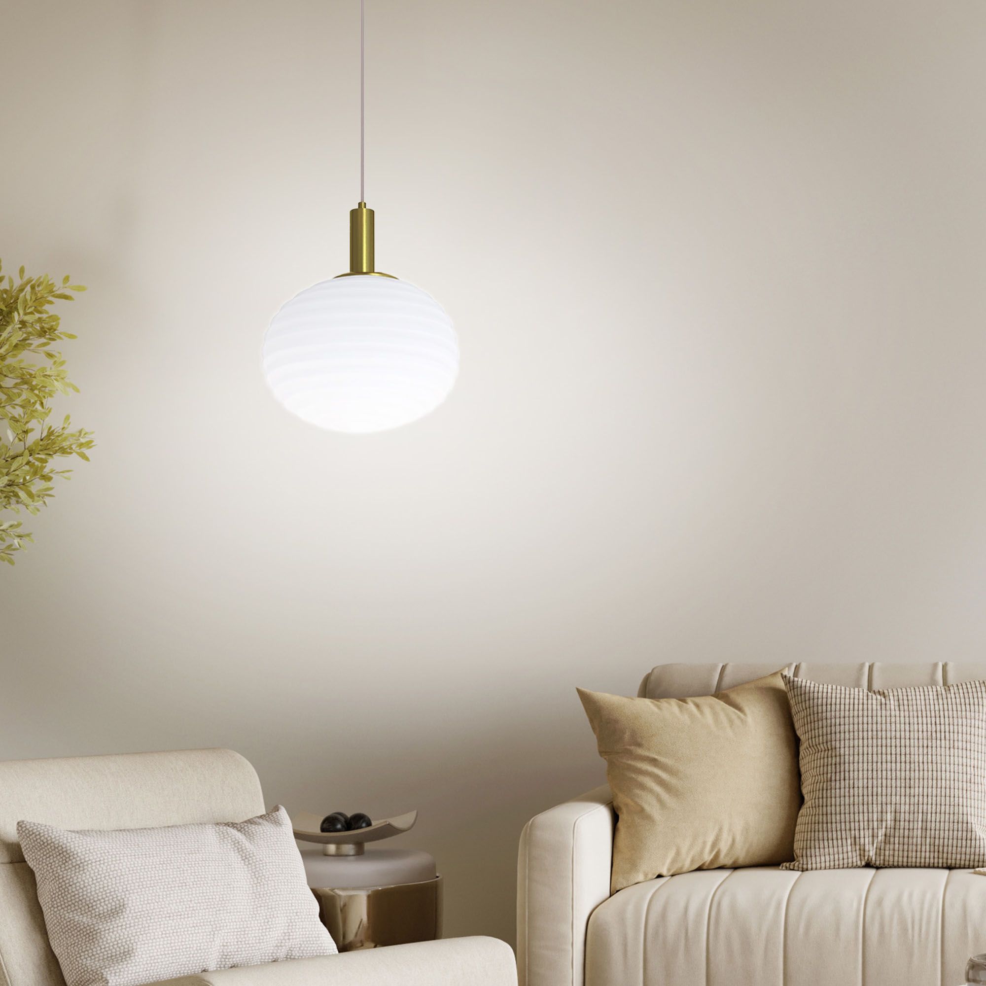 Suspension PERALEJO verre H150cm