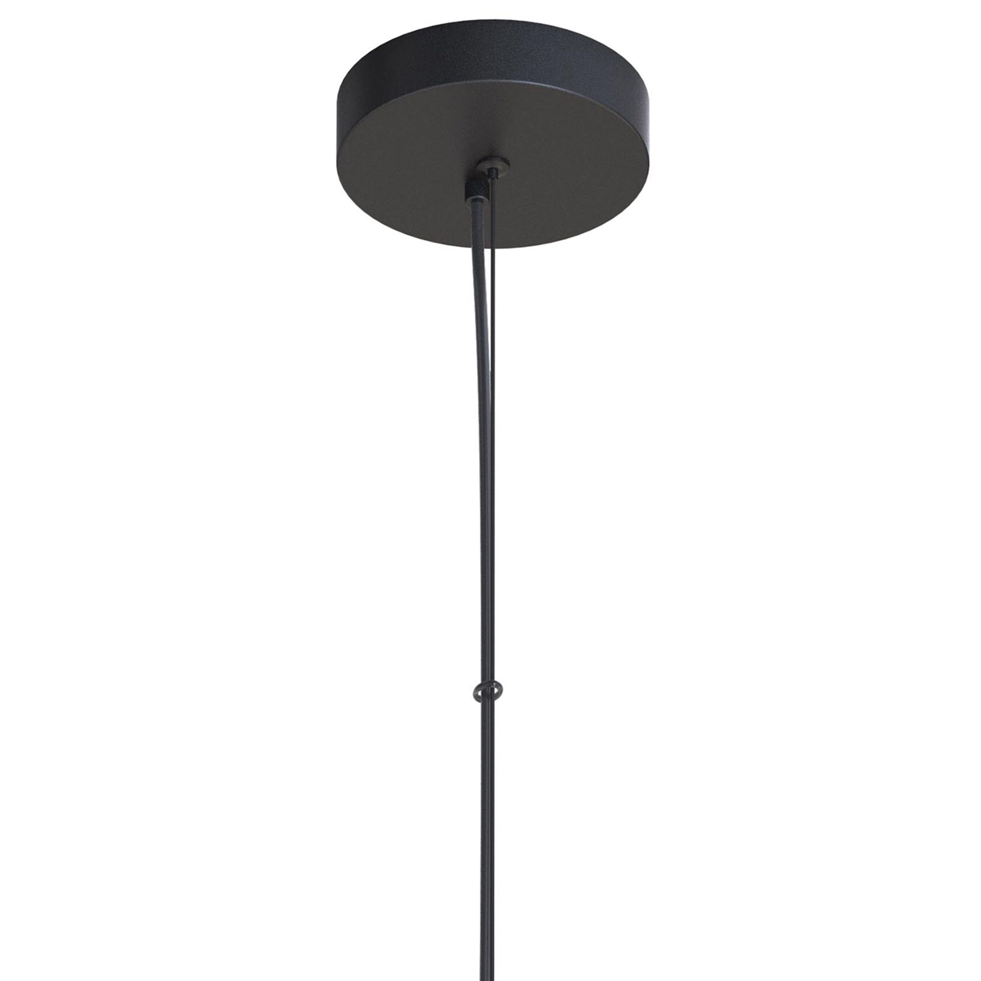 Suspension LED dimmable TABLADILLO bois/noir Ø50cm