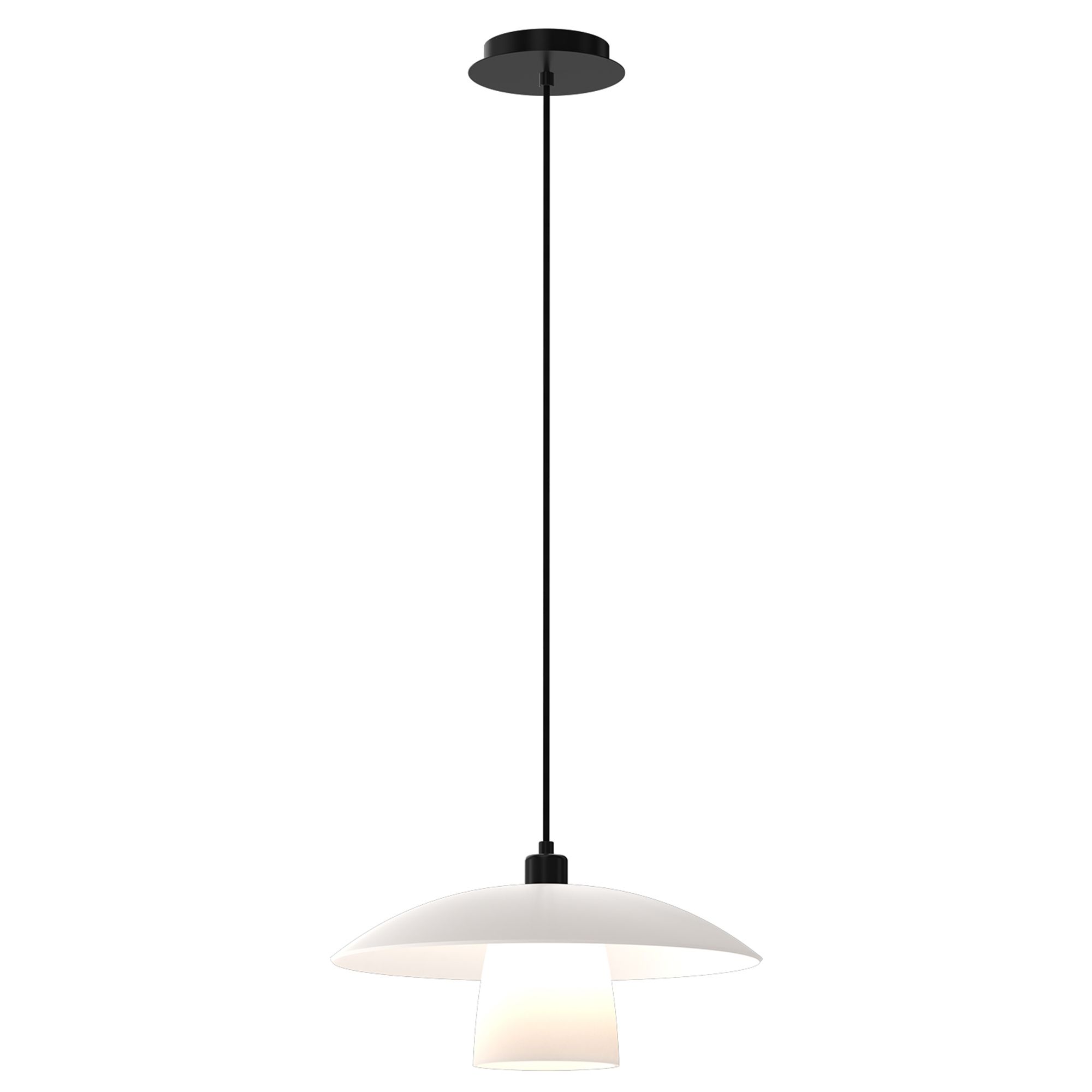 Suspension SCANDI verre opalin Ø40cm