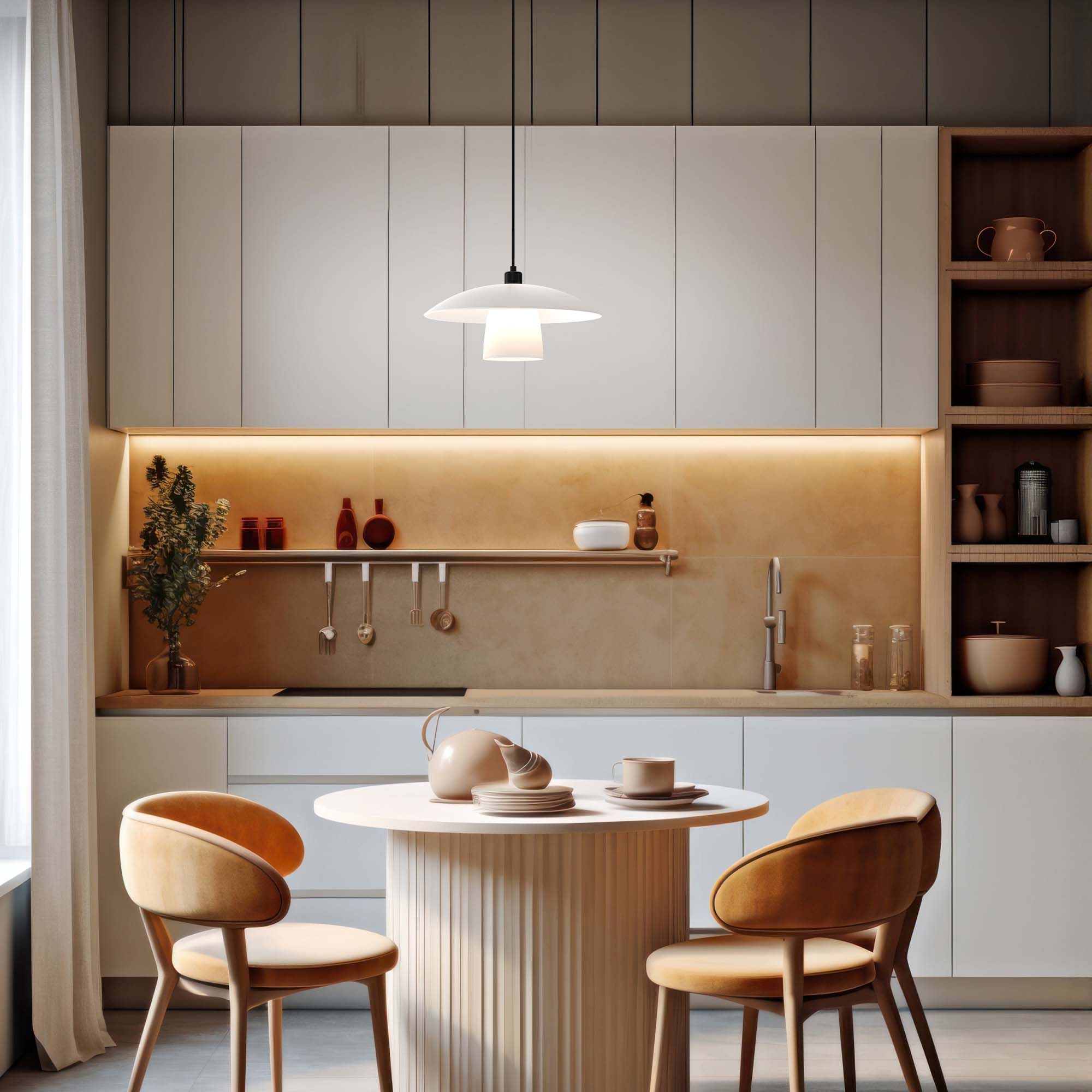 Suspension SCANDI verre opalin Ø40cm