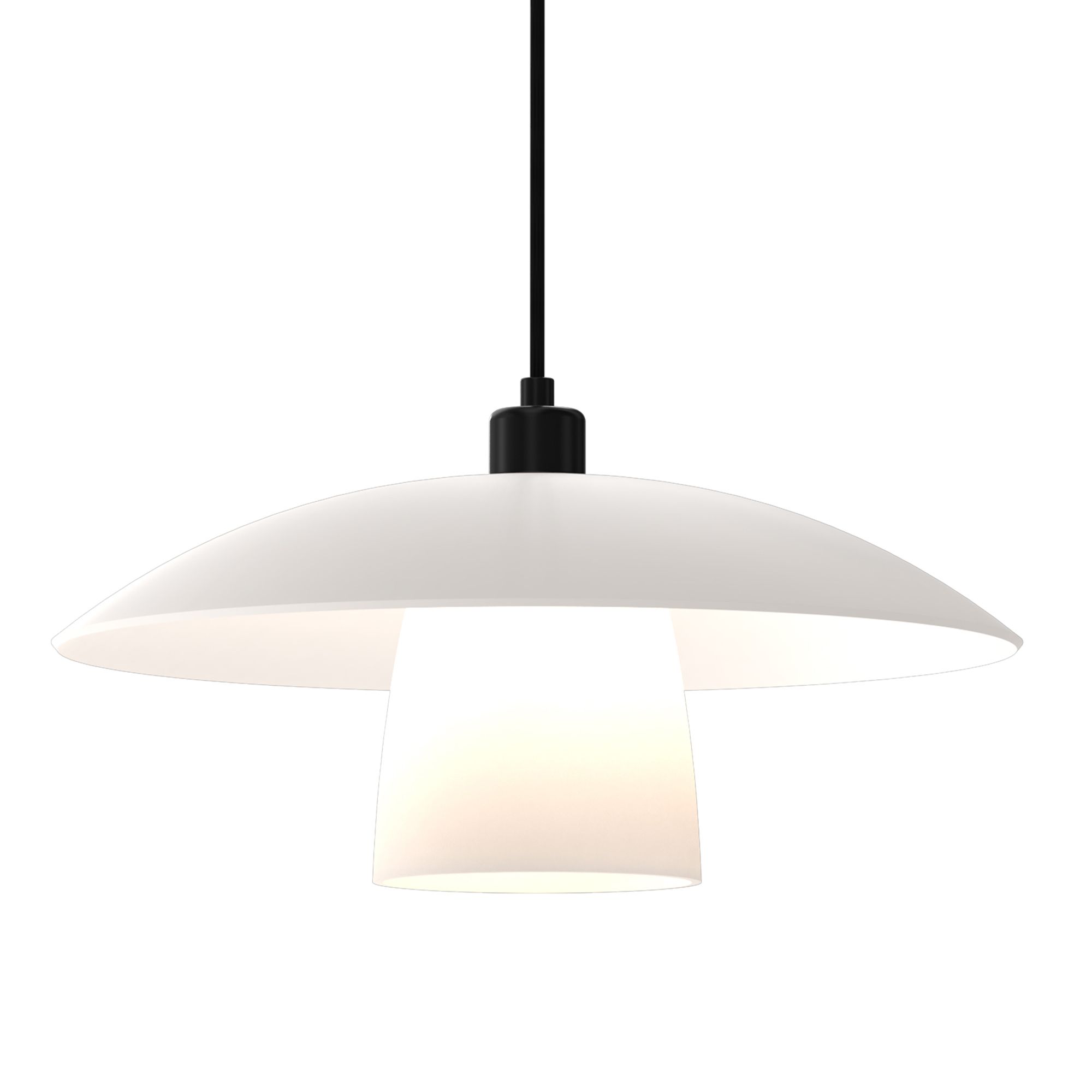 Suspension SCANDI verre opalin Ø40cm