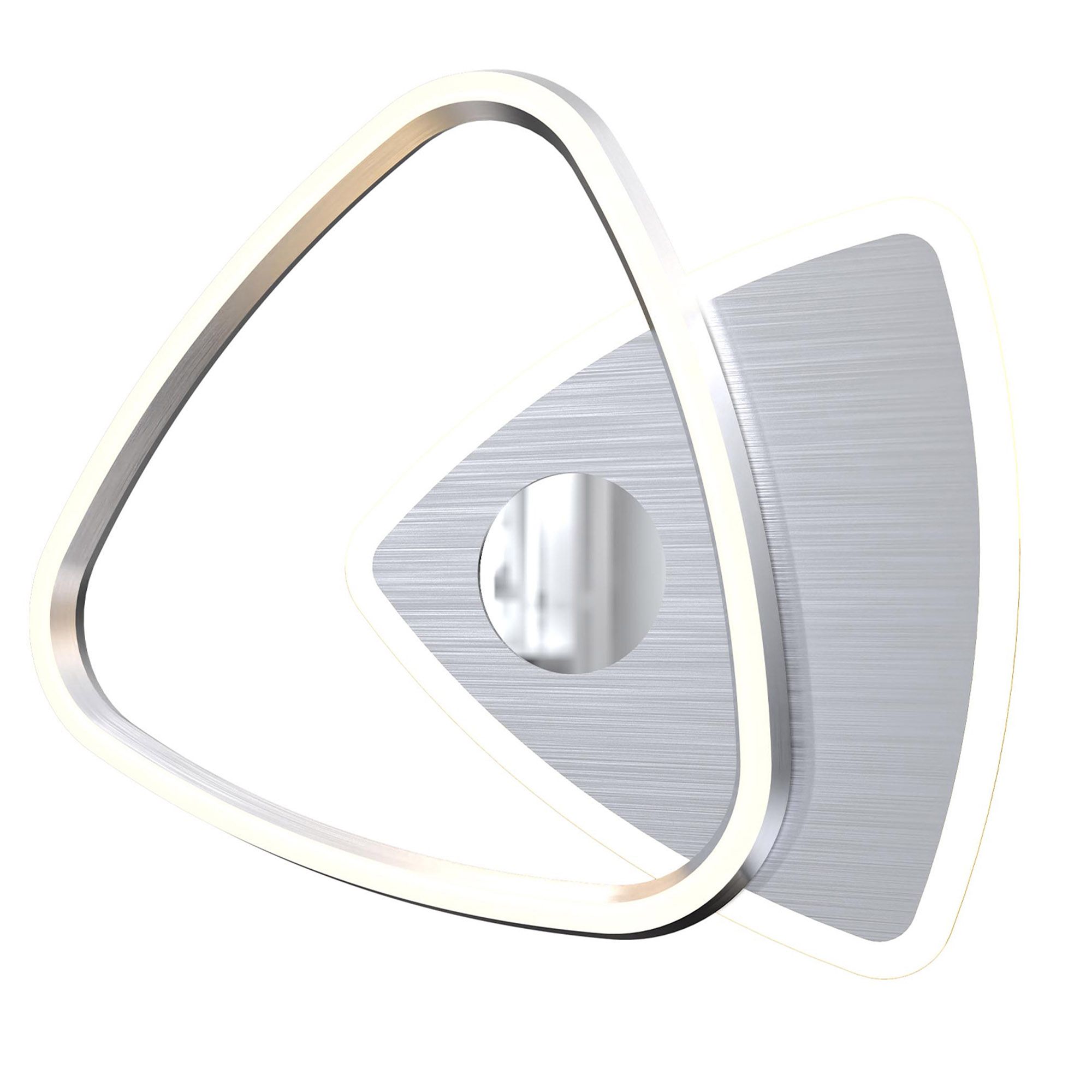 Plafonnier LED dimmable CEIL argenté gris L37cm