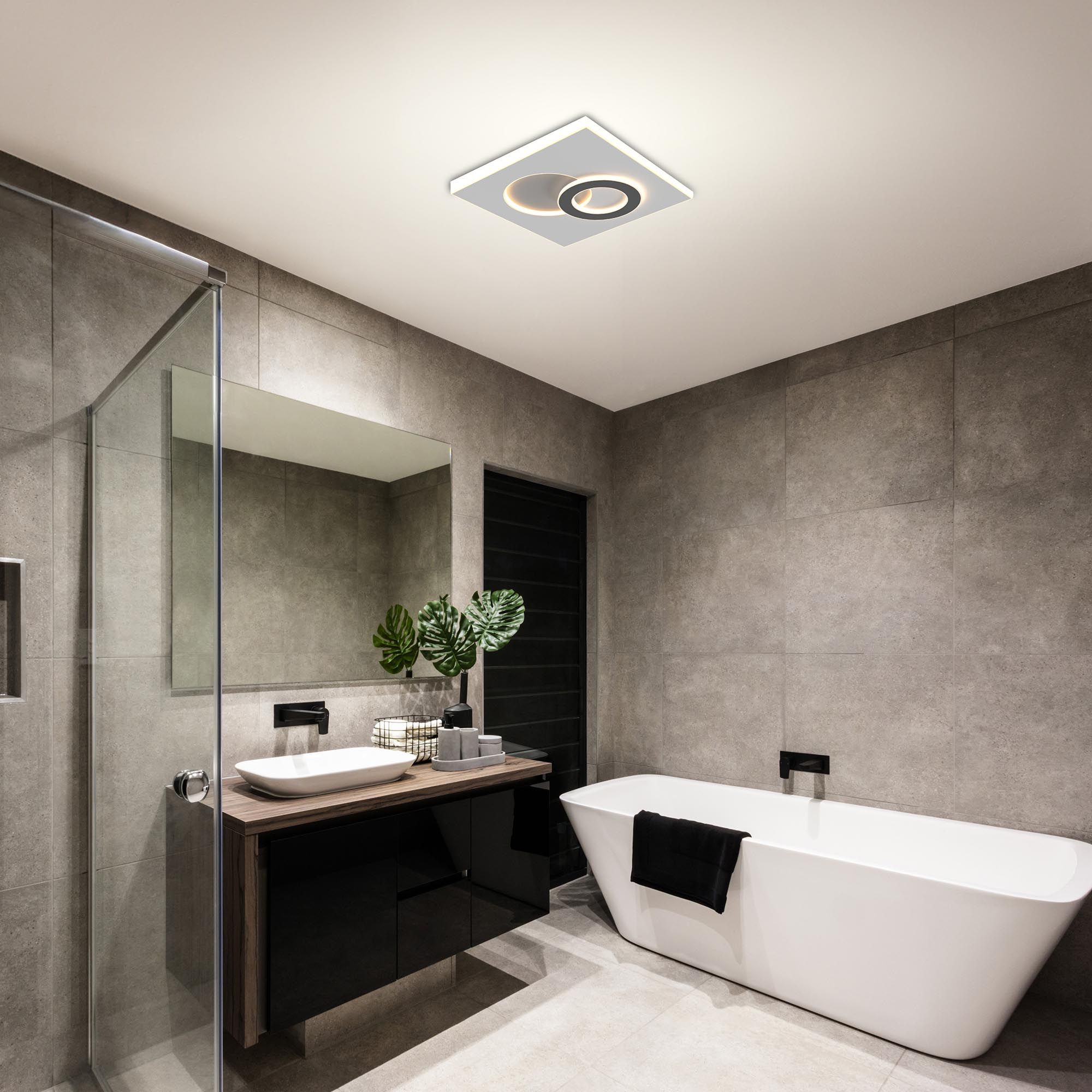 Plafonnier LED dimmable CEIL blanc 55x55cm