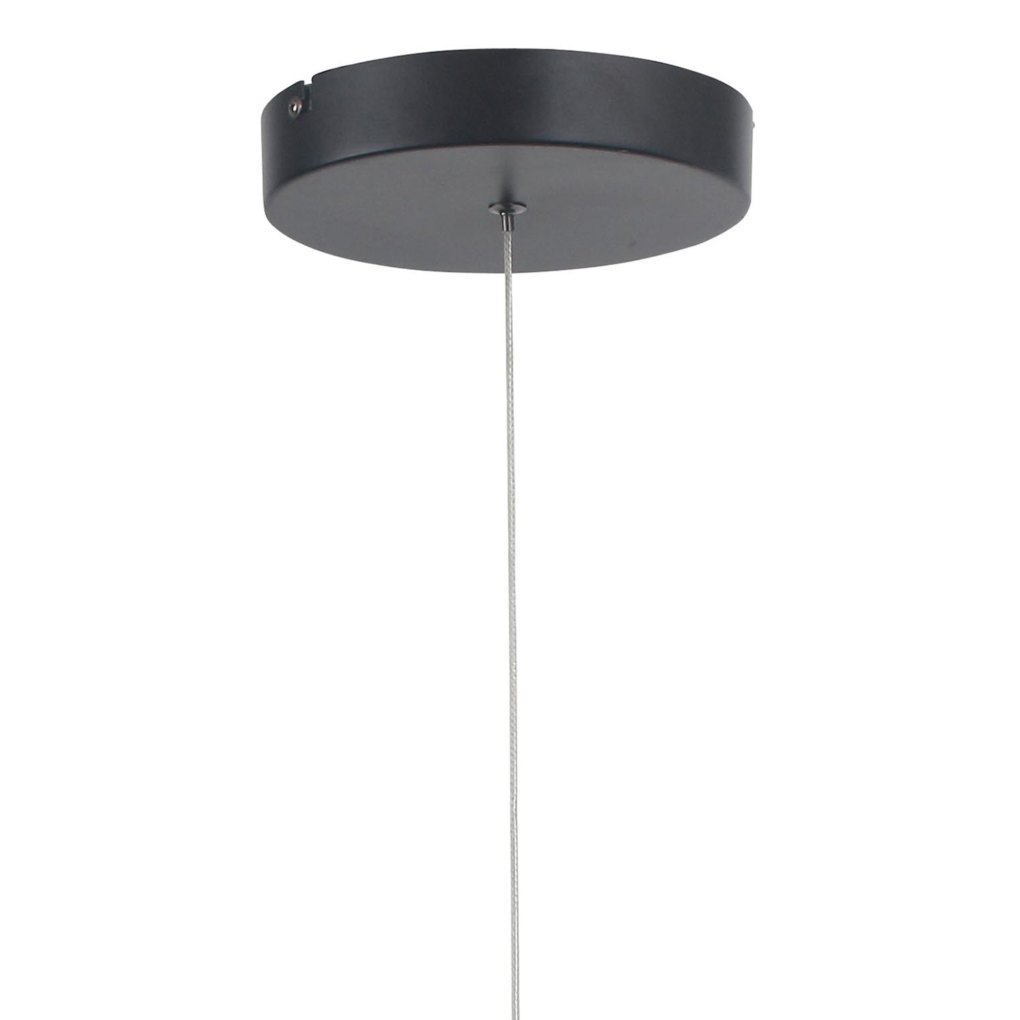 Suspension LED dimmable WOF noir/doré Ø50cm