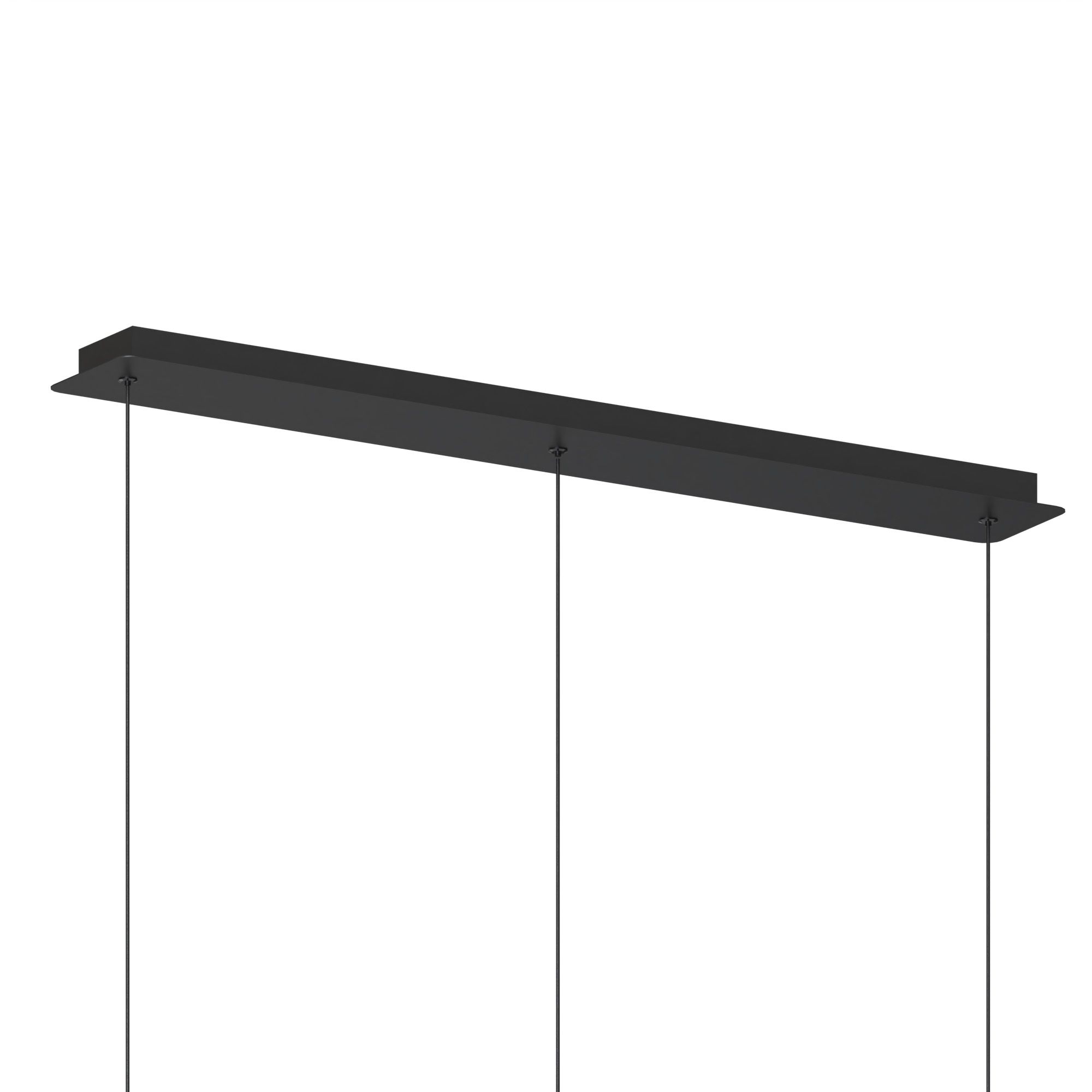Suspension LED dimmable ETREROS 3 lumières avec télécommande verre fumé Ø24cm