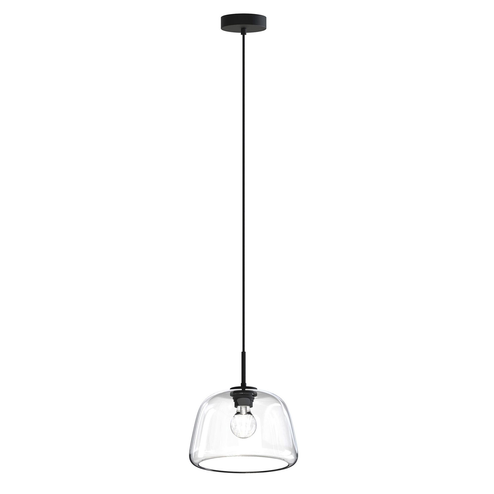 Suspension GIOBOLE verre transparent Ø24cm