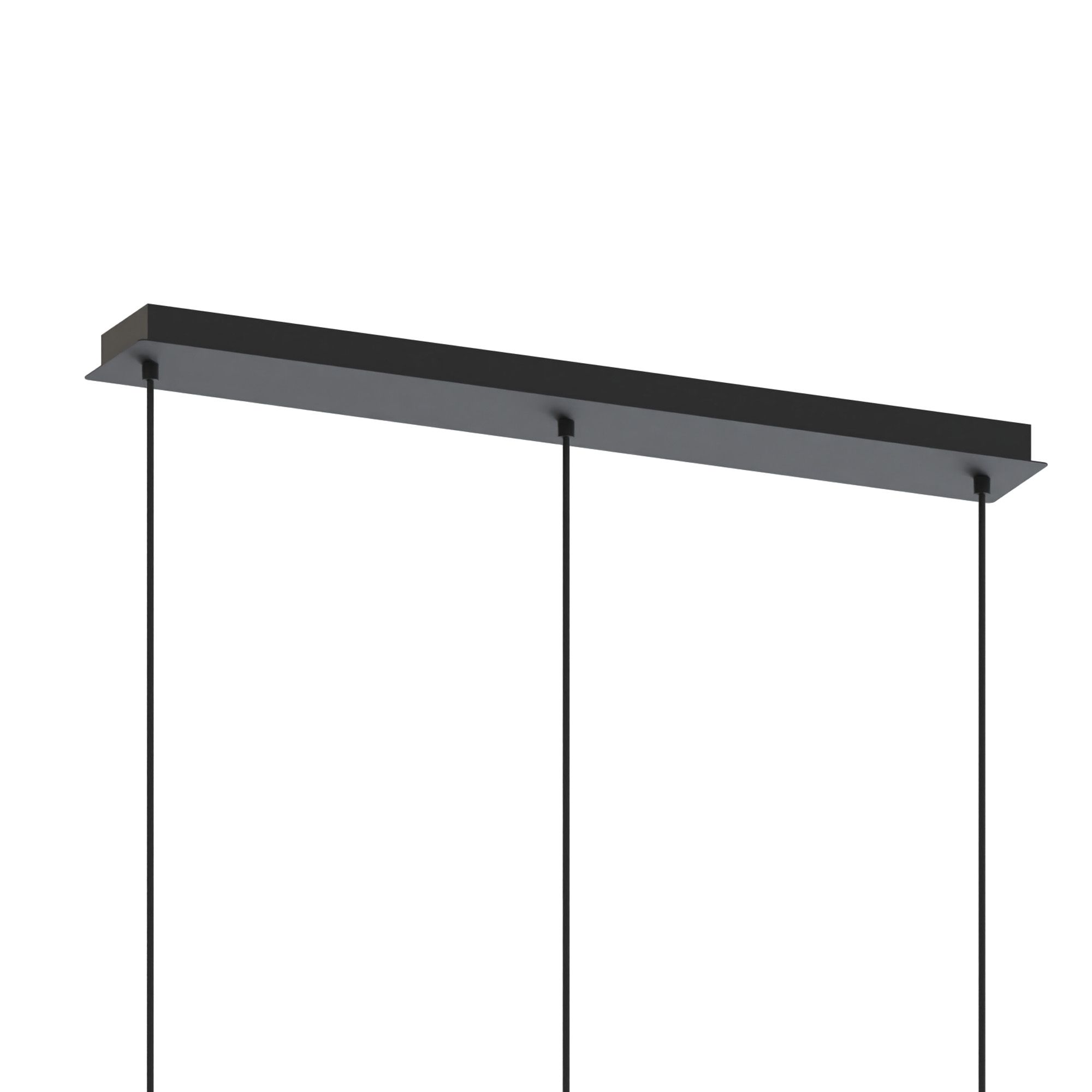 Suspension 3 lumières GIOBOLE verre fumé Ø18cm
