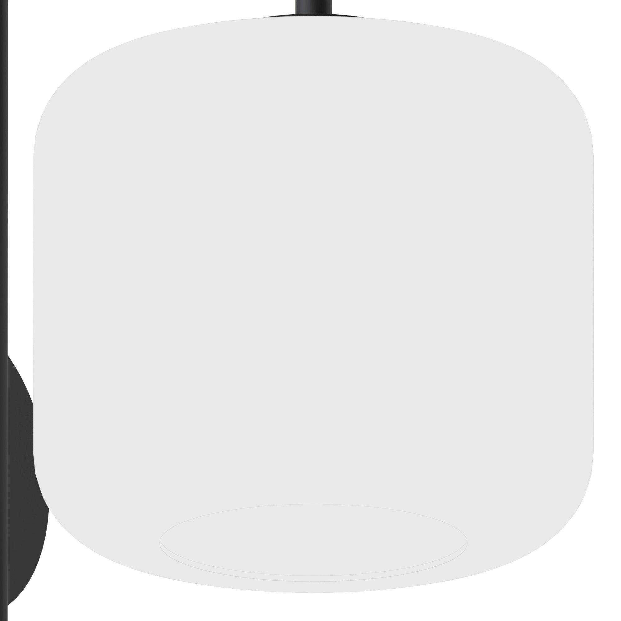 Applique murale GIOBOLE verre strié opalin H48cm