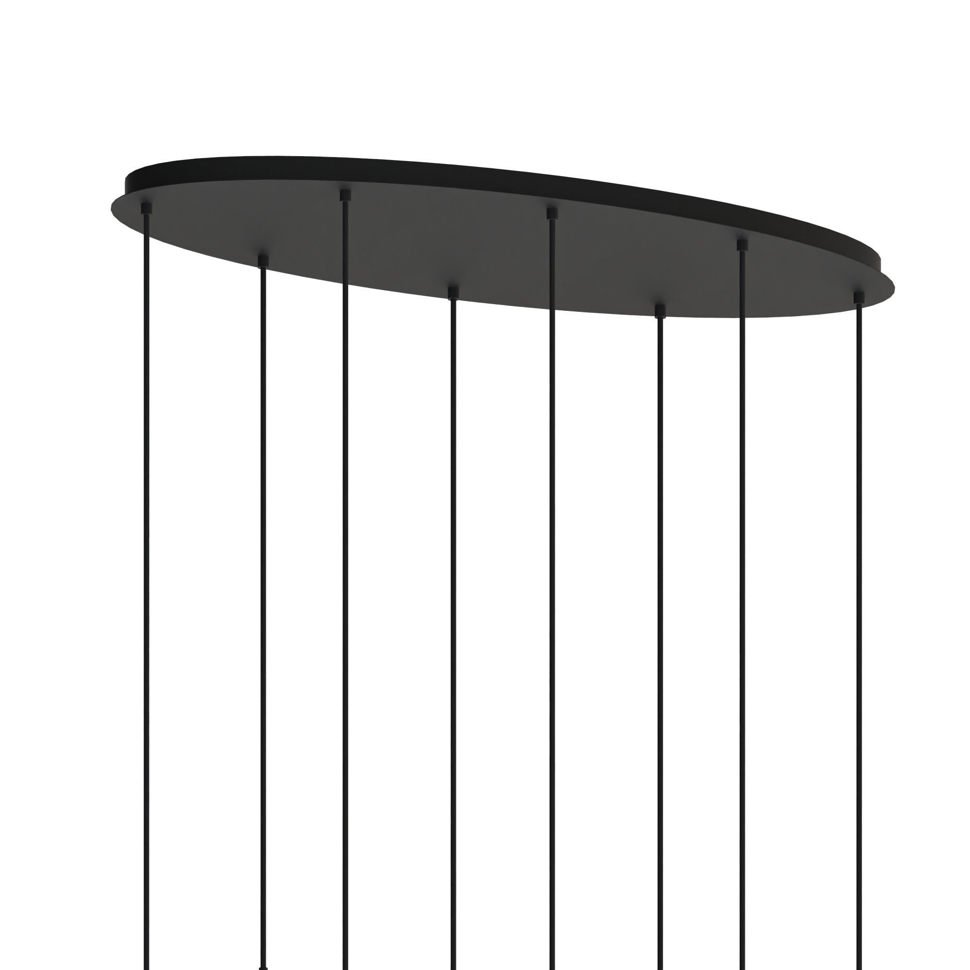 Suspension 8 lumières GIOBOLE double verre ambré/transparent Ø24cm