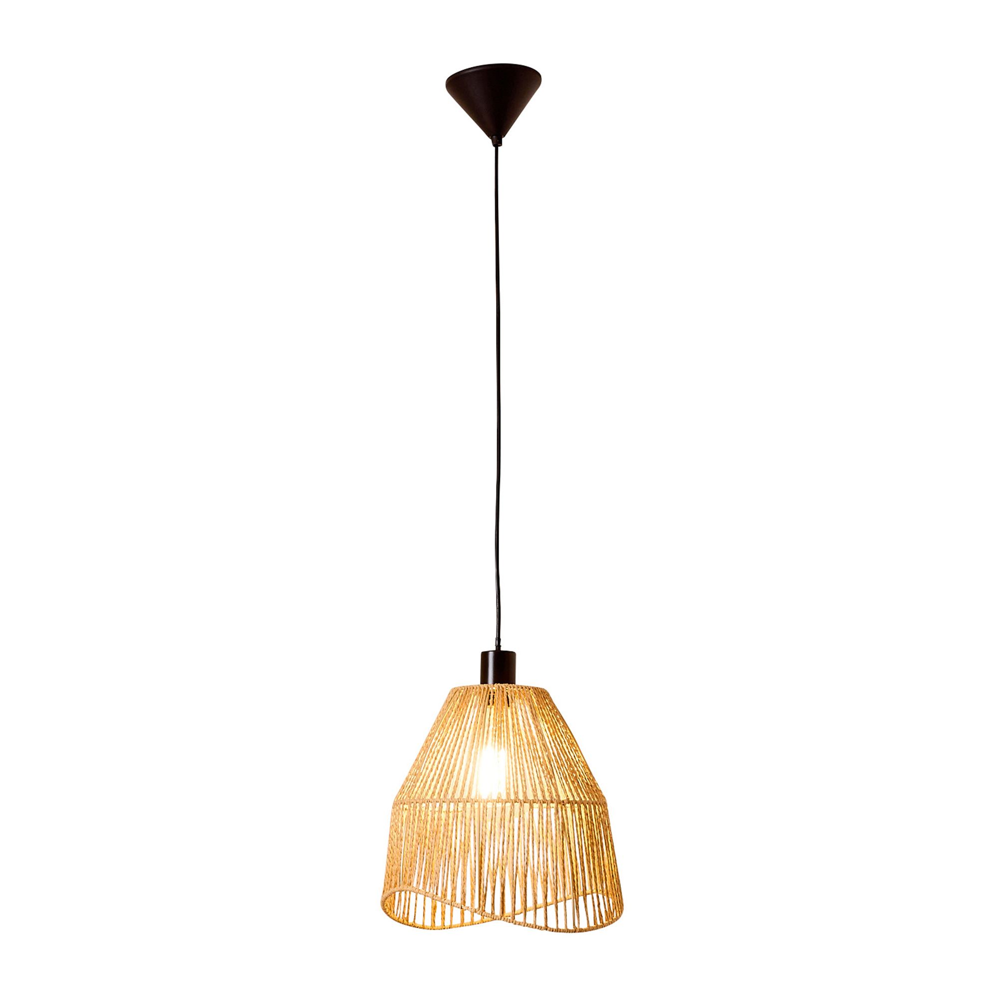 Suspension COROLLE corde papier naturel Ø30cm