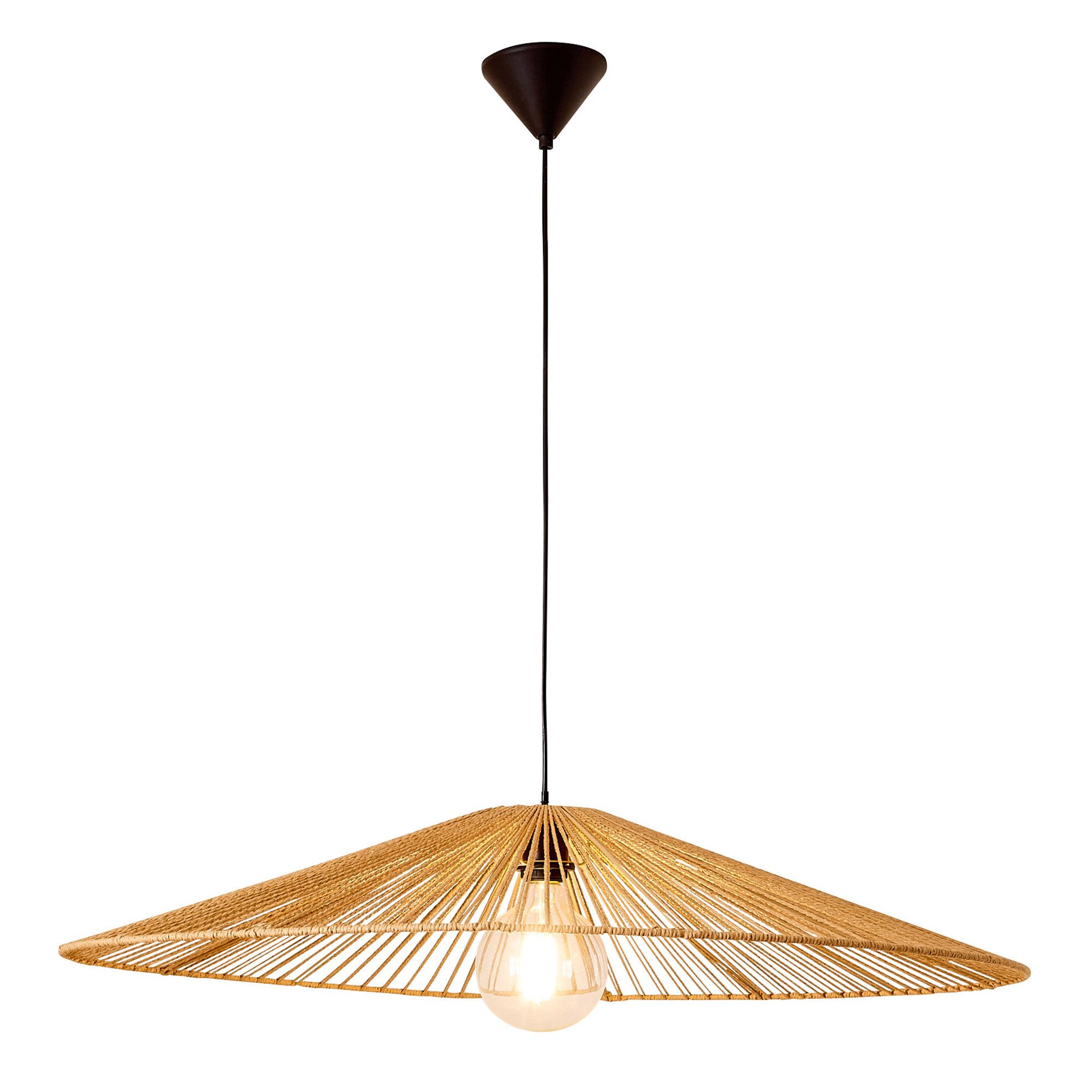 Suspension COROLLE corde papier naturel Ø90cm