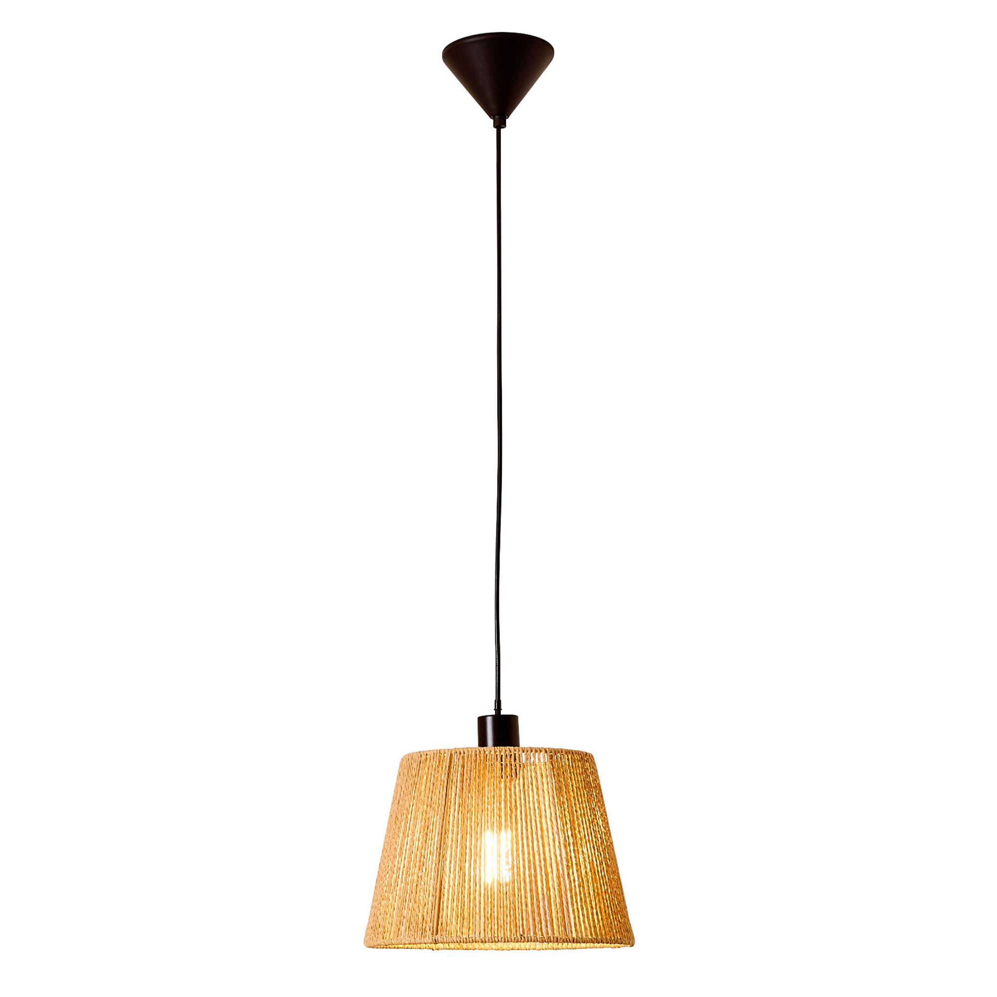 Suspension COROLLE corde papier naturel Ø28cm