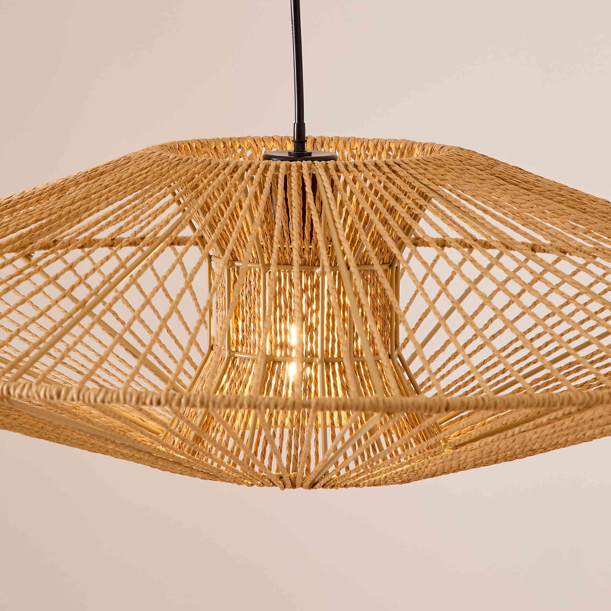 Suspension SPOUT corde de fibre naturel Ø70cm