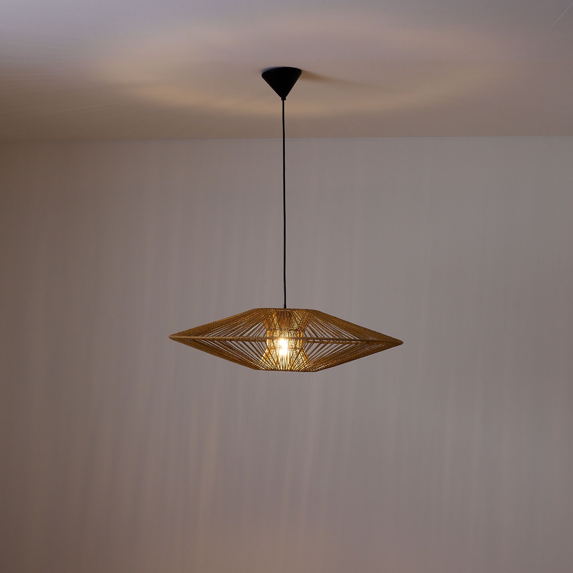 Suspension SPOUT corde de fibre naturel Ø70cm