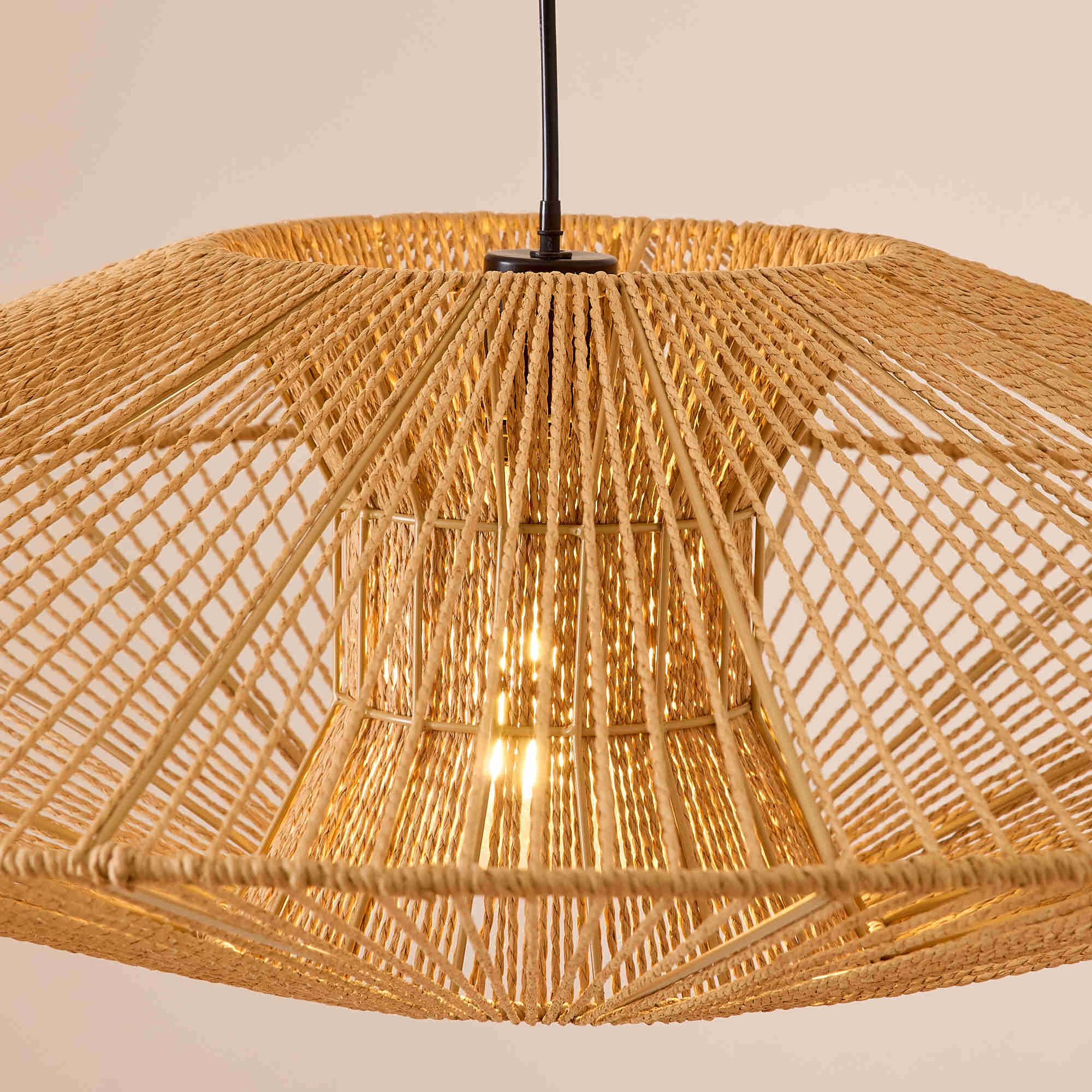 Suspension SPOUT corde de fibre naturel Ø90cm