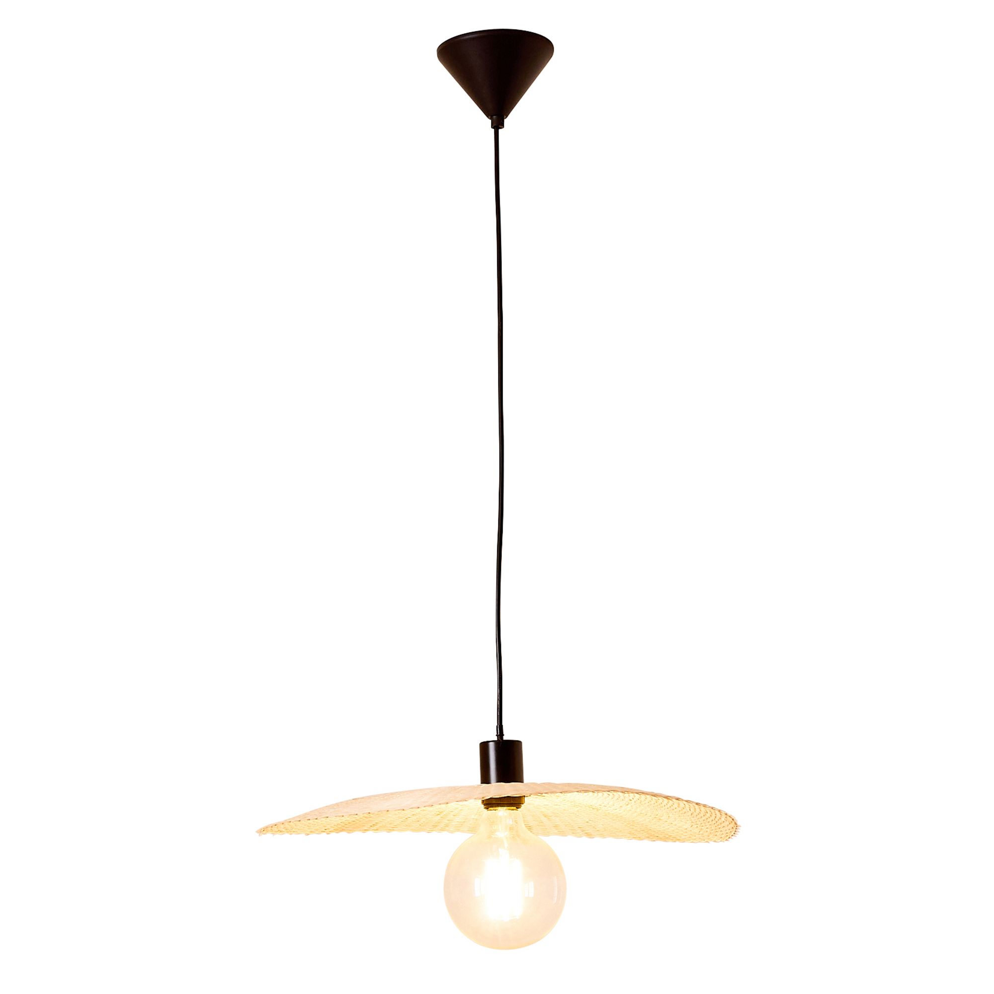 Suspension FLAT bambou naturel Ø50cm