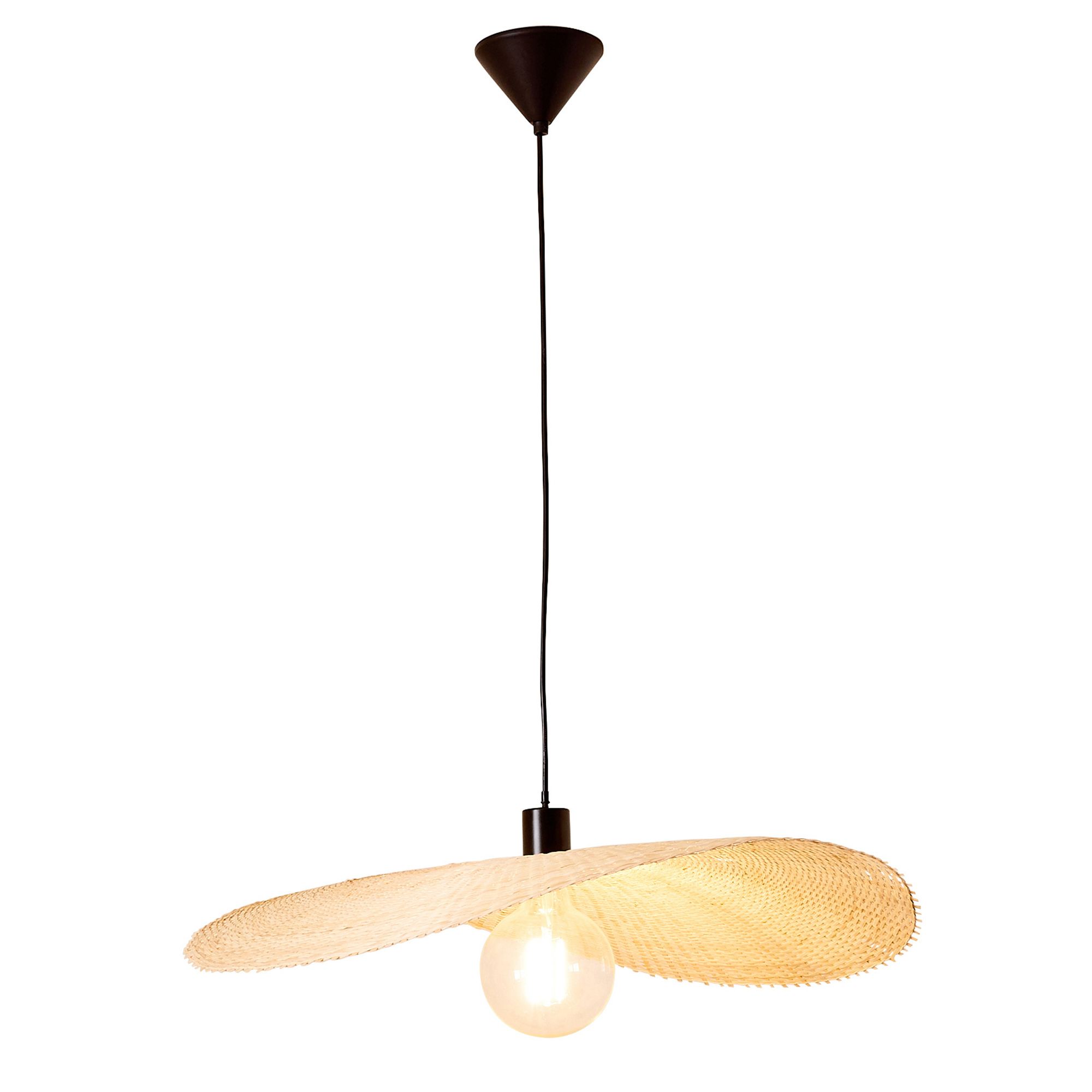 Suspension FLAT bambou naturel Ø70cm