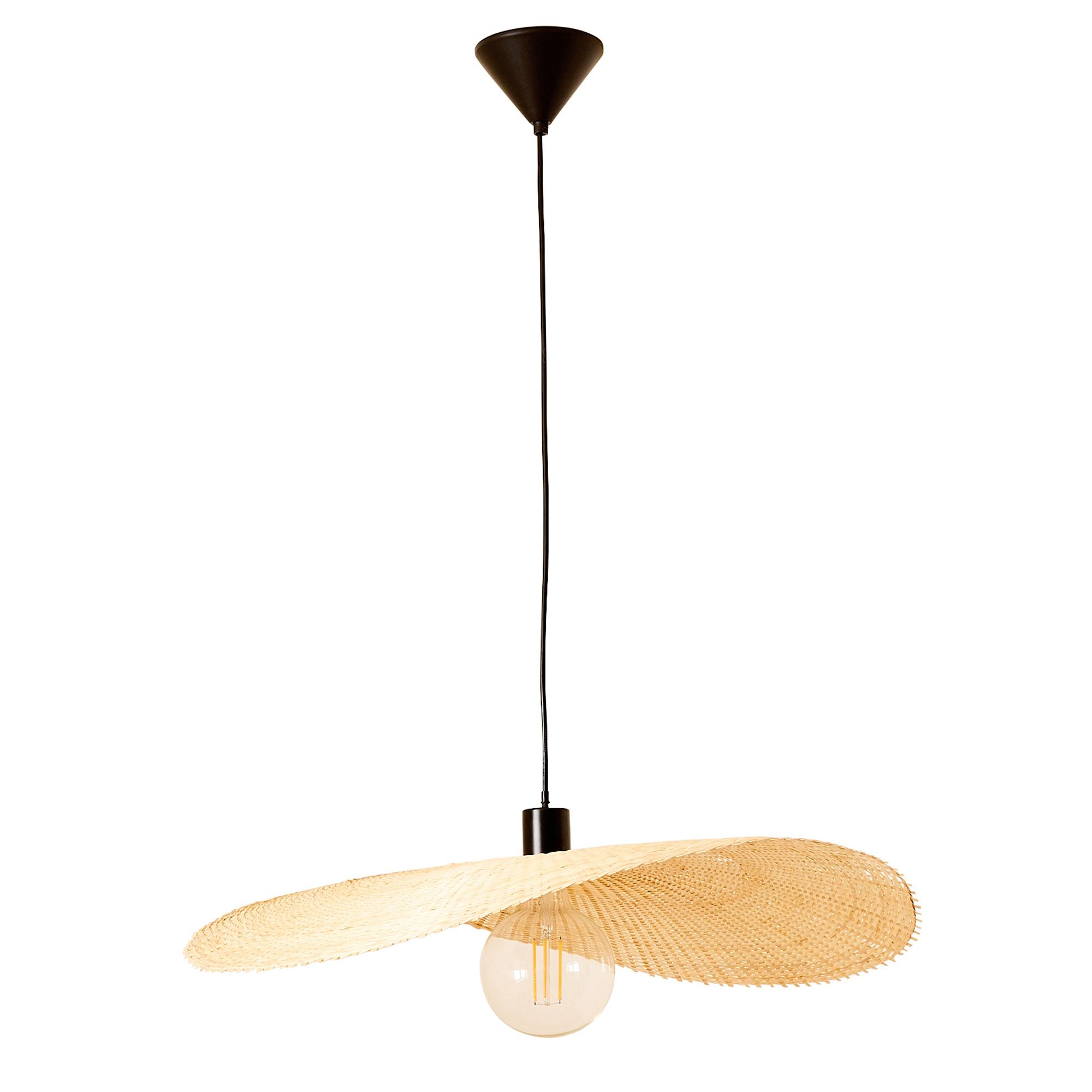 Suspension FLAT bambou naturel Ø70cm