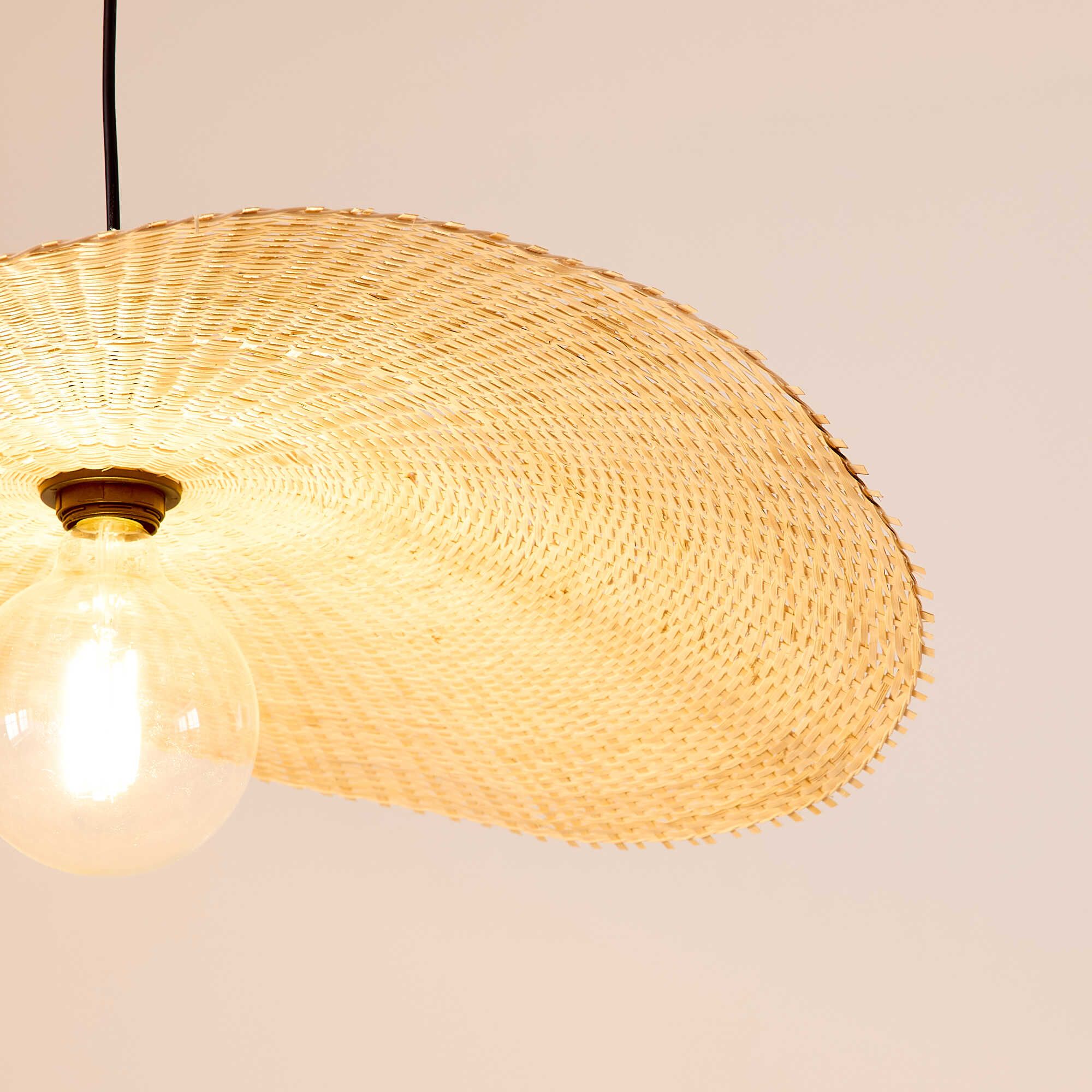 Suspension FLAT bambou naturel Ø70cm