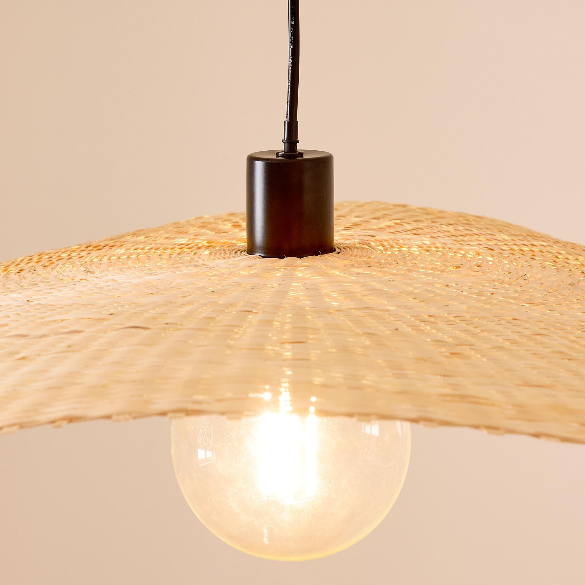 Suspension FLAT bambou naturel Ø90cm