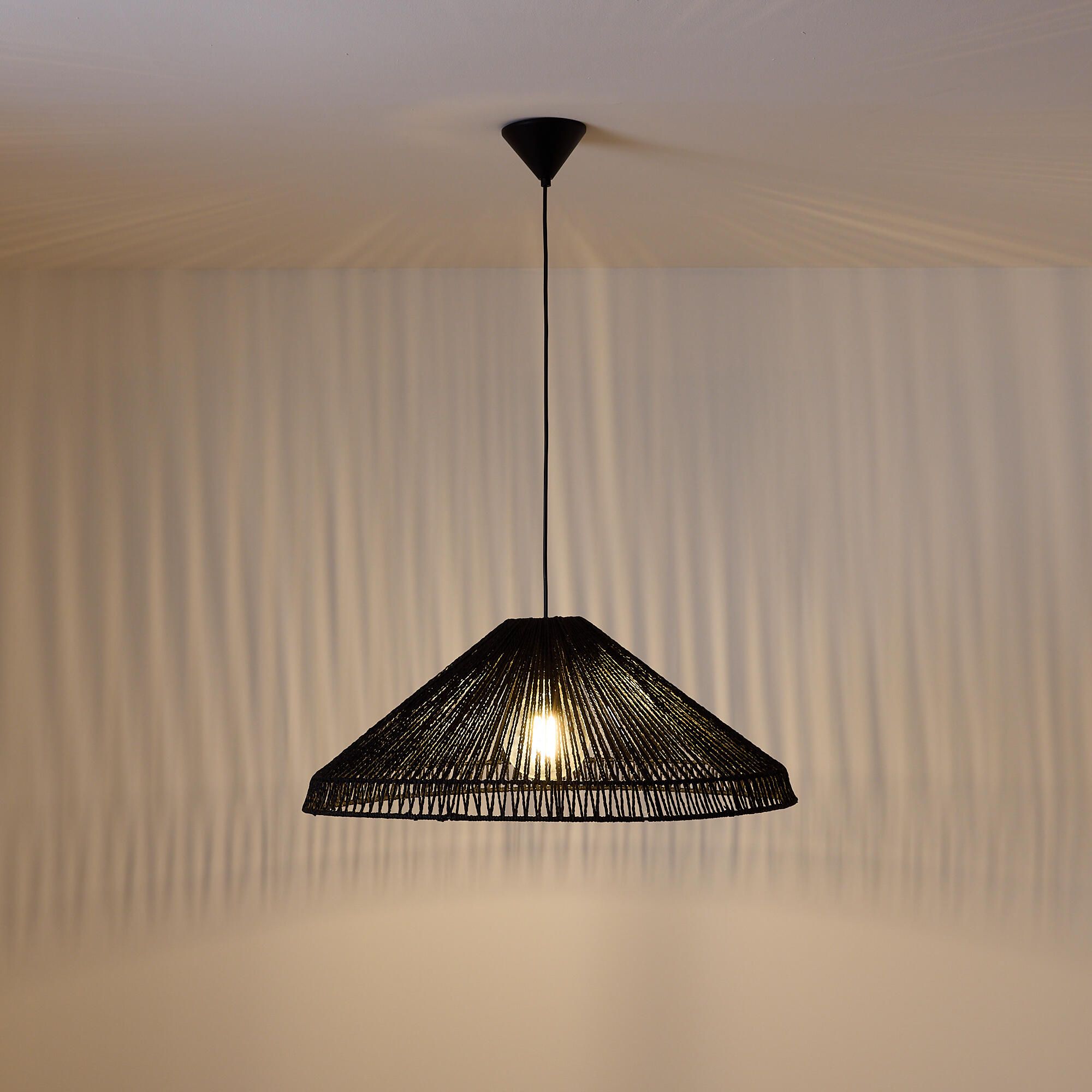 Suspension TOKYO corde de papier naturel Ø70cm