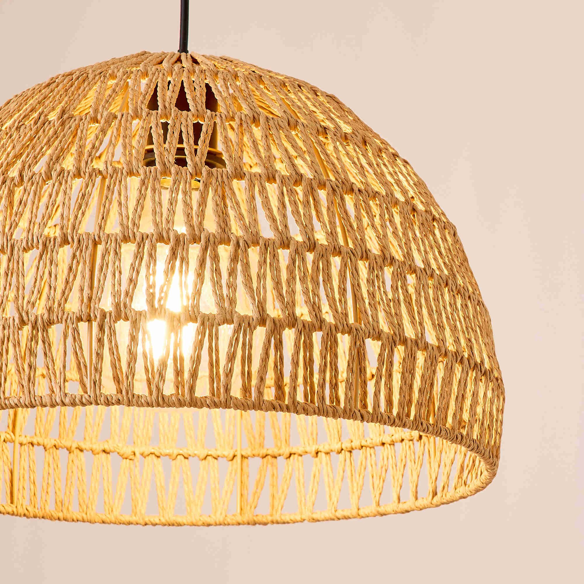 Suspension HARRY corde en papier naturel Ø40cm