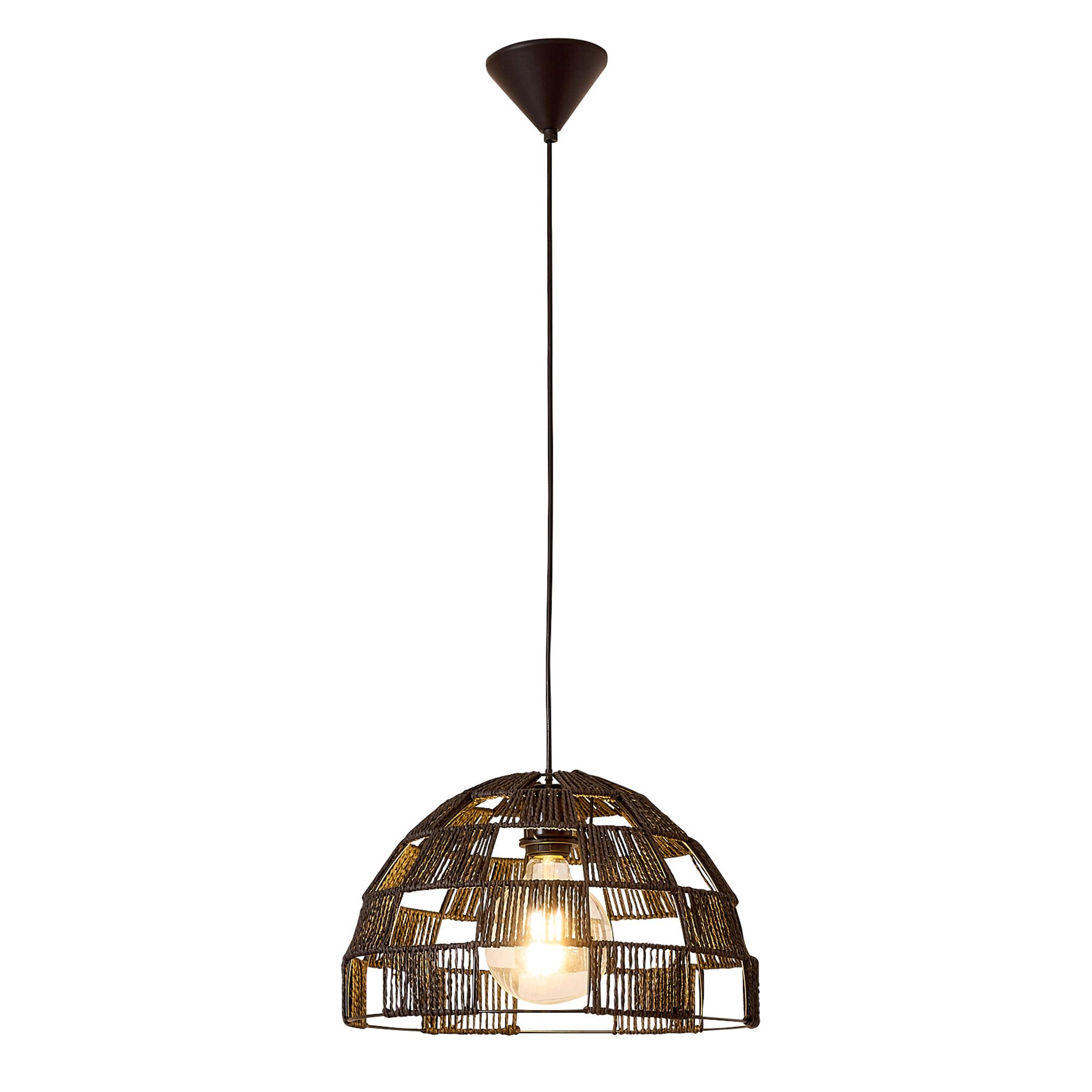 Suspension OPEN corde en papier noir Ø40 cm