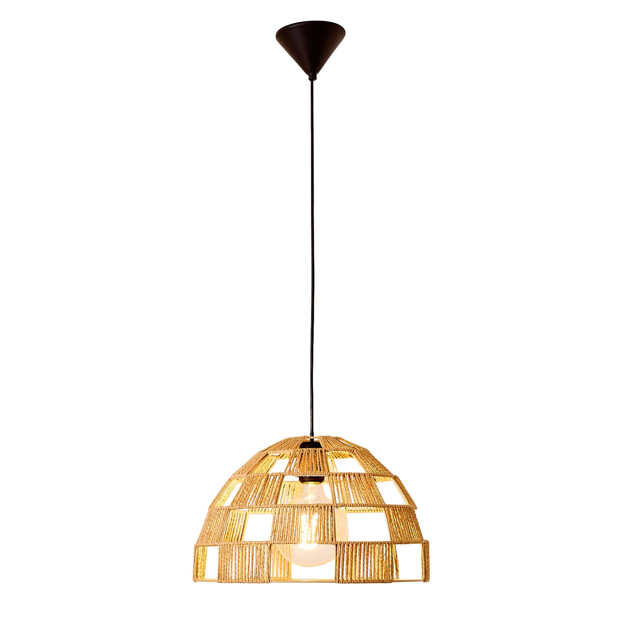 Suspension OPEN corde en papier naturel Ø40 cm