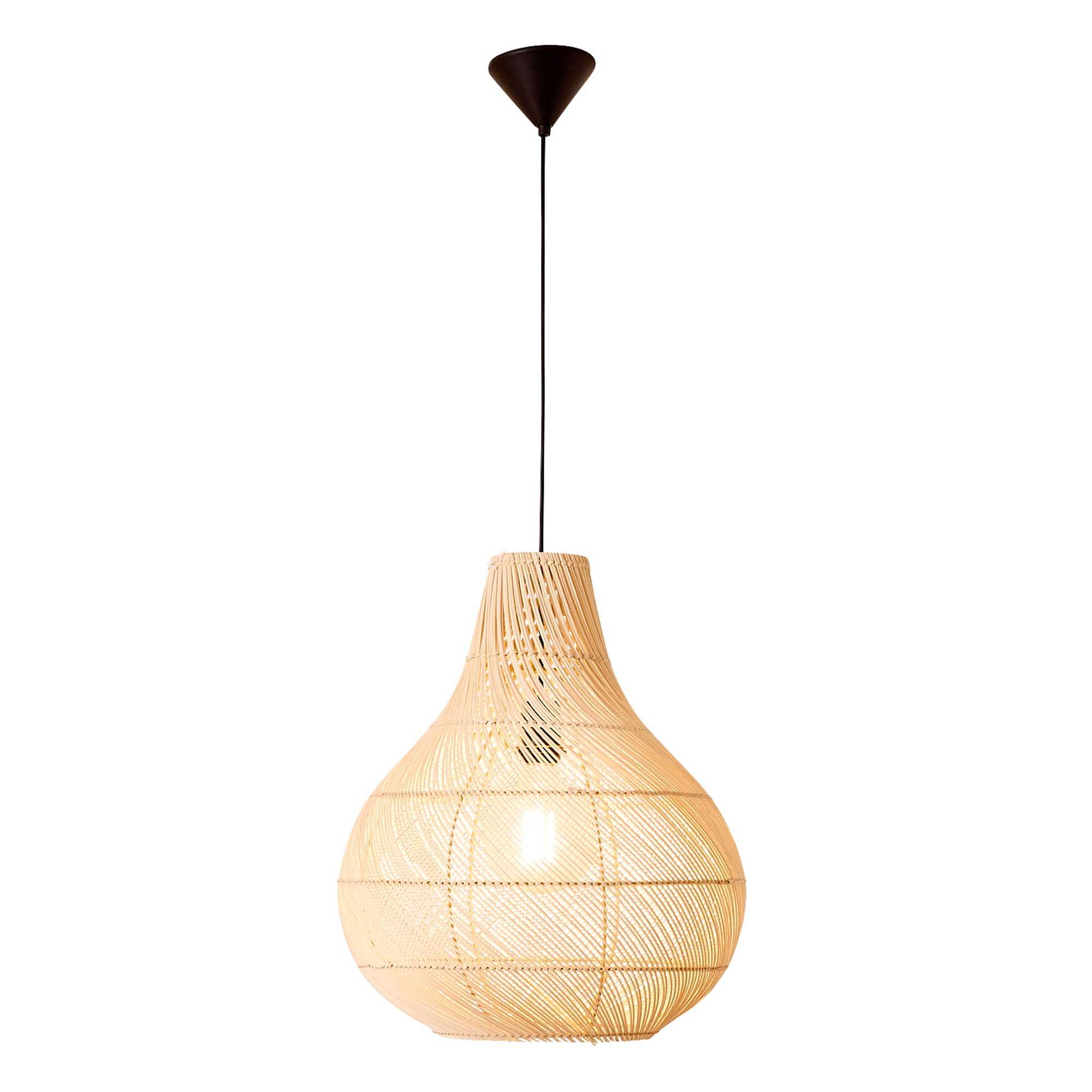 Suspension HANOI rotin naturel Ø45cm