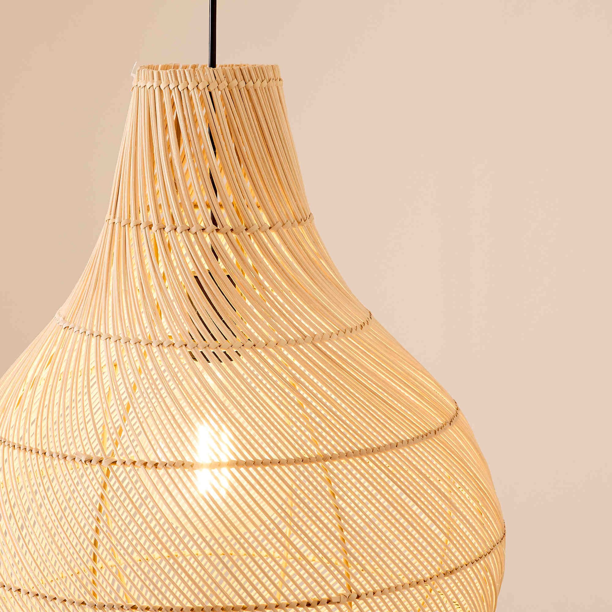 Suspension HANOI rotin naturel Ø45cm