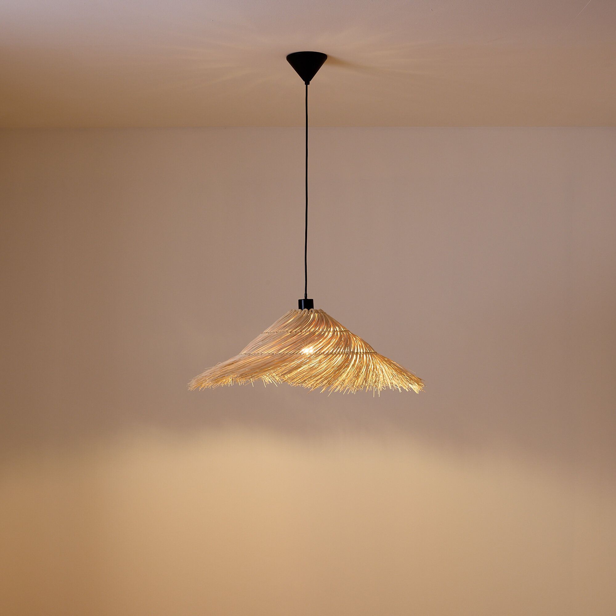 Suspension MEKONG rotin naturel Ø70 cm