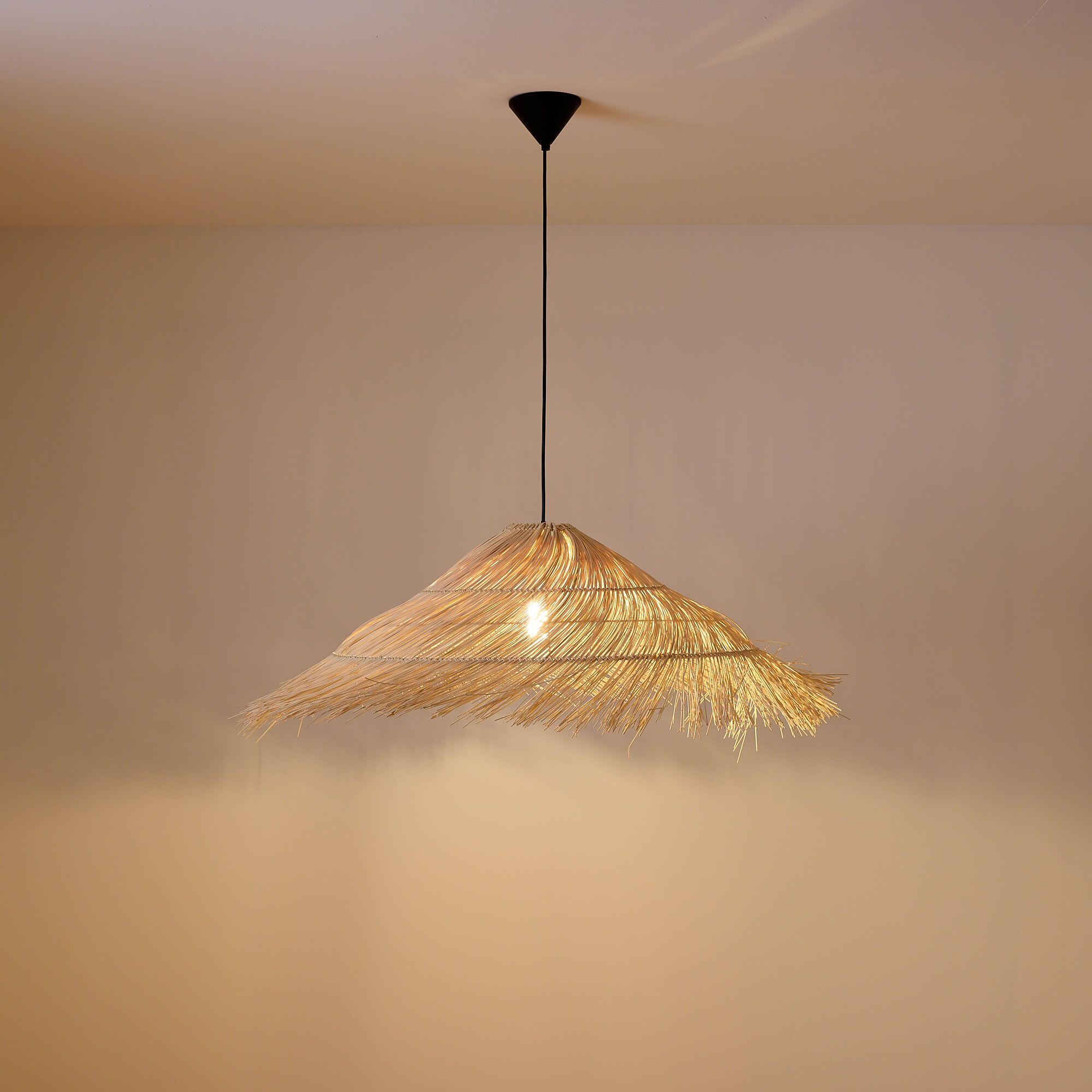 Suspension MEKONG rotin naturel Ø100 cm