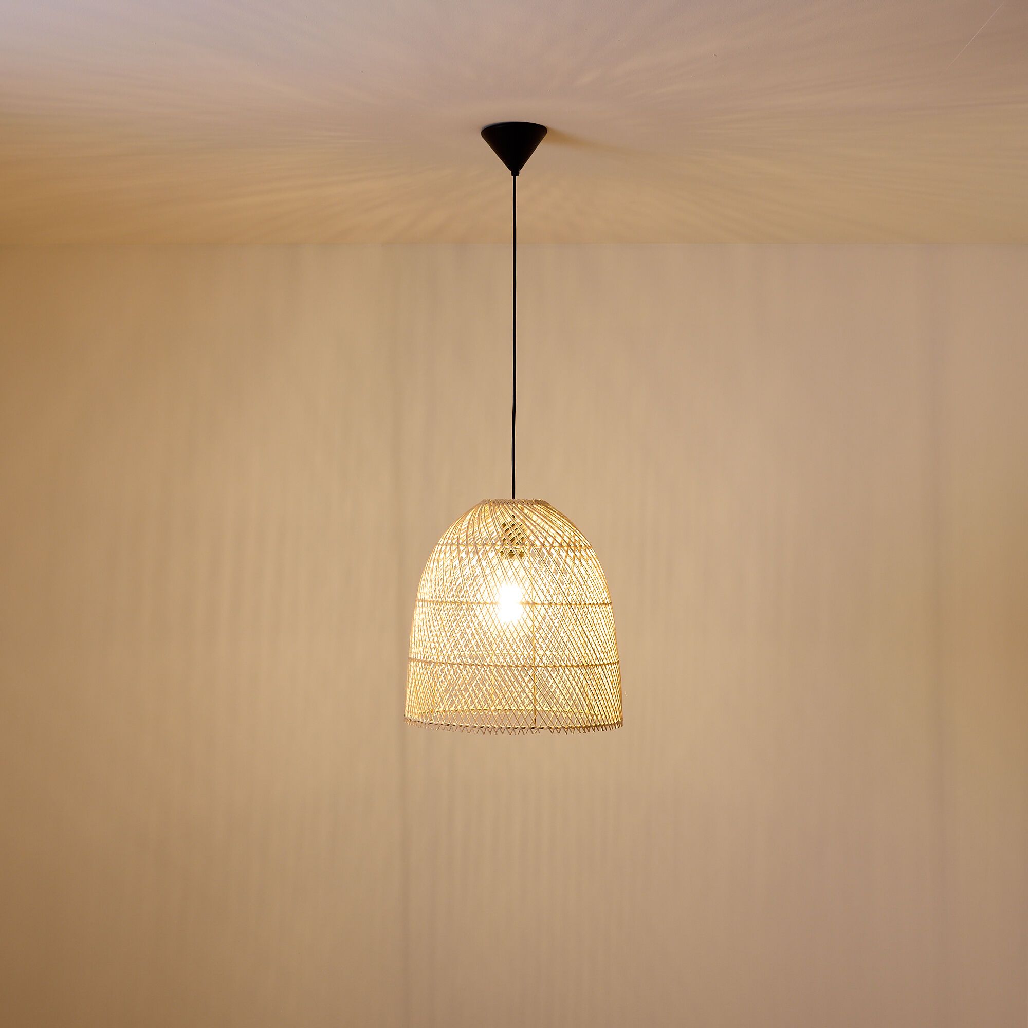 Suspension BALI rotin naturel Ø40 cm