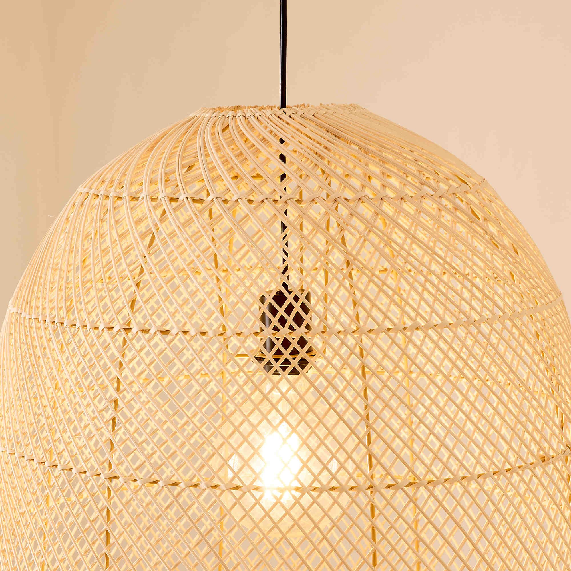 Suspension BALI rotin naturel Ø60 cm